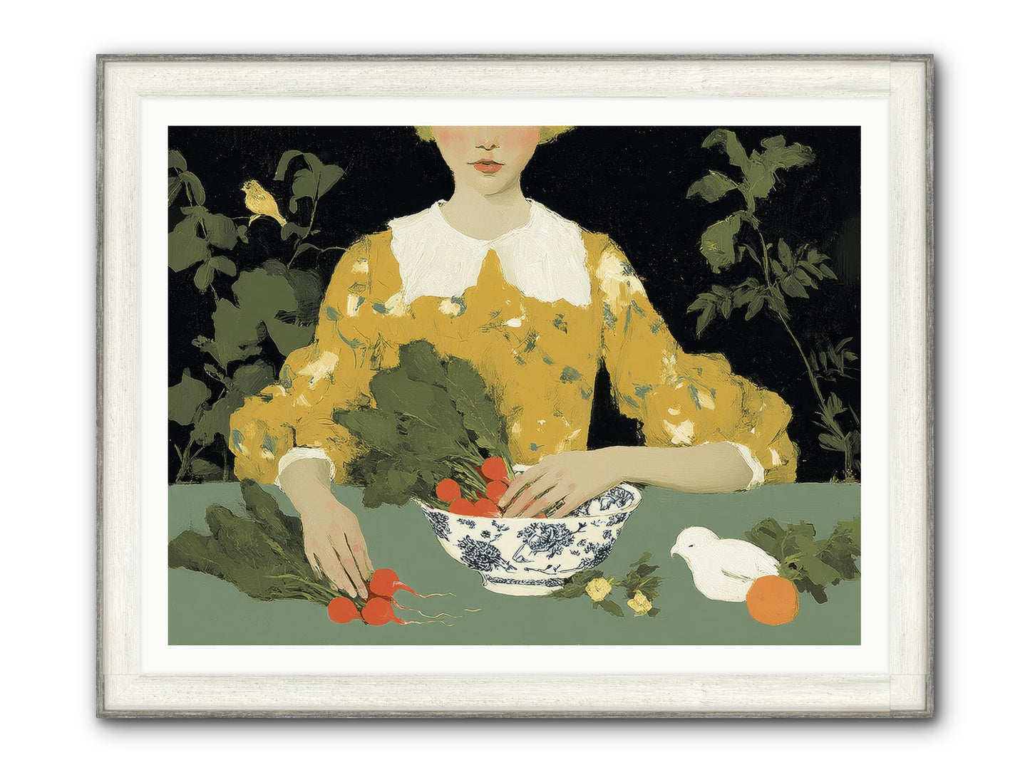 The Quiet Before Framed Print - Driftwood White 48x36