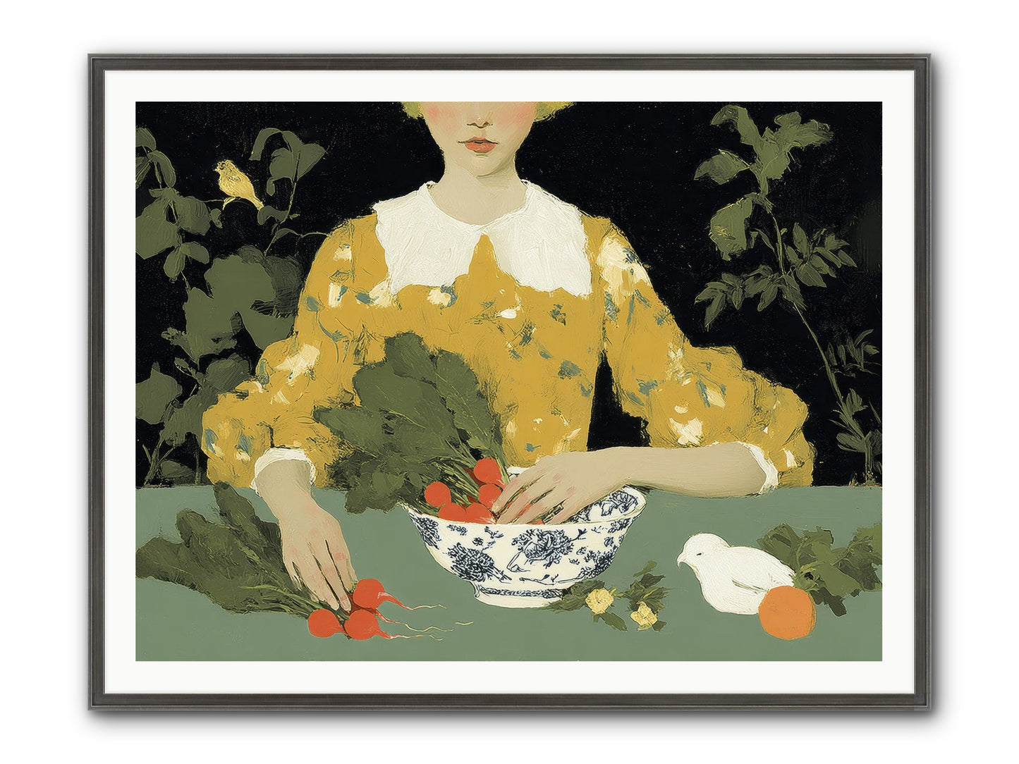 The Quiet Before Framed Print - Slimwoods Black/Silver 48x36
