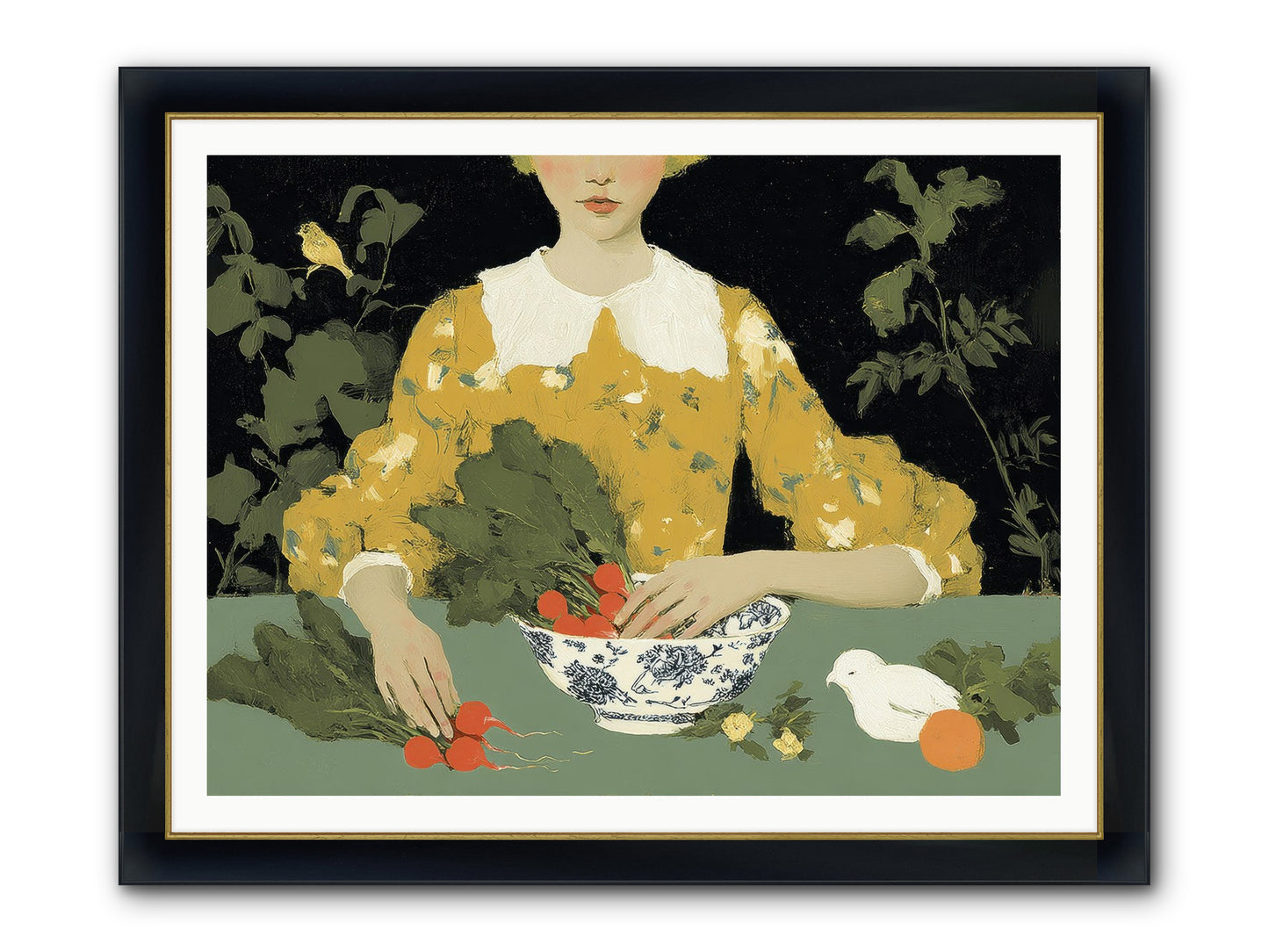 The Quiet Before Framed Print - Wide Black w/Gold 48x36