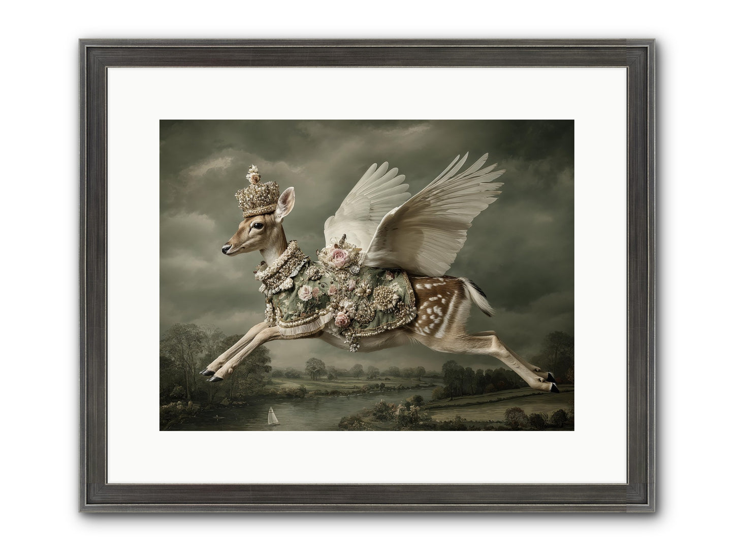 The Quiet Between Bells Framed Print - Slimwoods Black/Silver 16x12