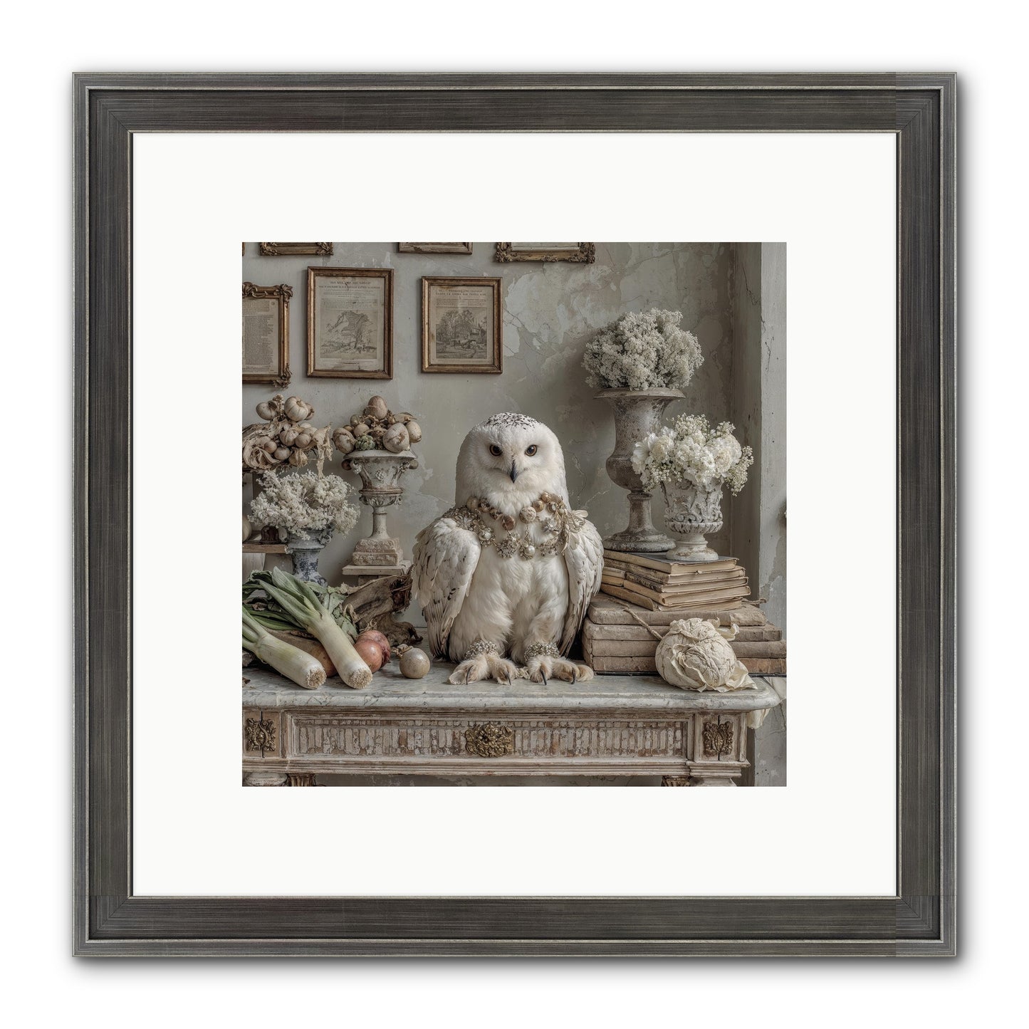 The Quiet Bloom Framed Print - Slimwoods Black/Silver 10x10