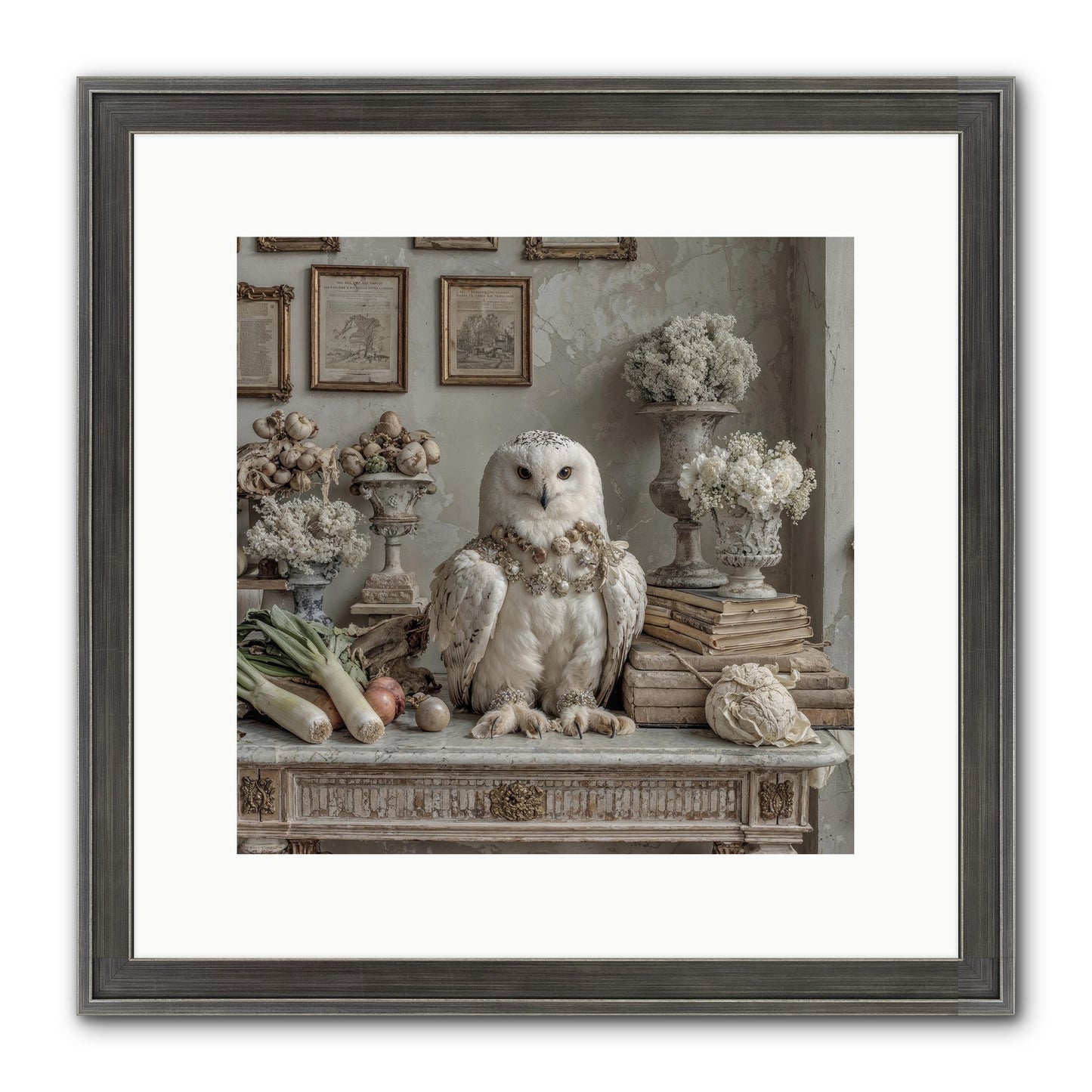 The Quiet Bloom Framed Print - Slimwoods Black/Silver 12x12