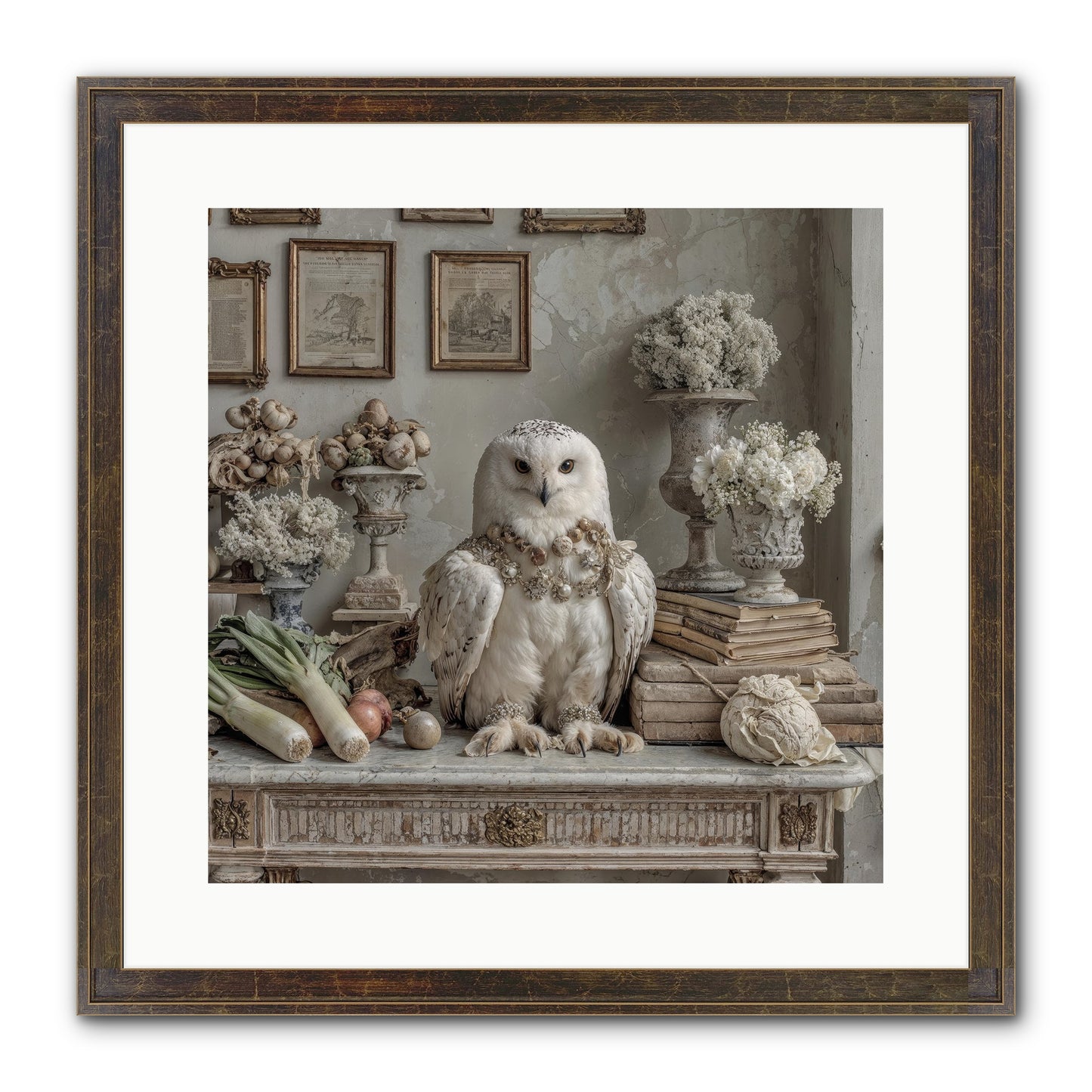 The Quiet Bloom Framed Print - Slimwoods Black/Gold 16x16