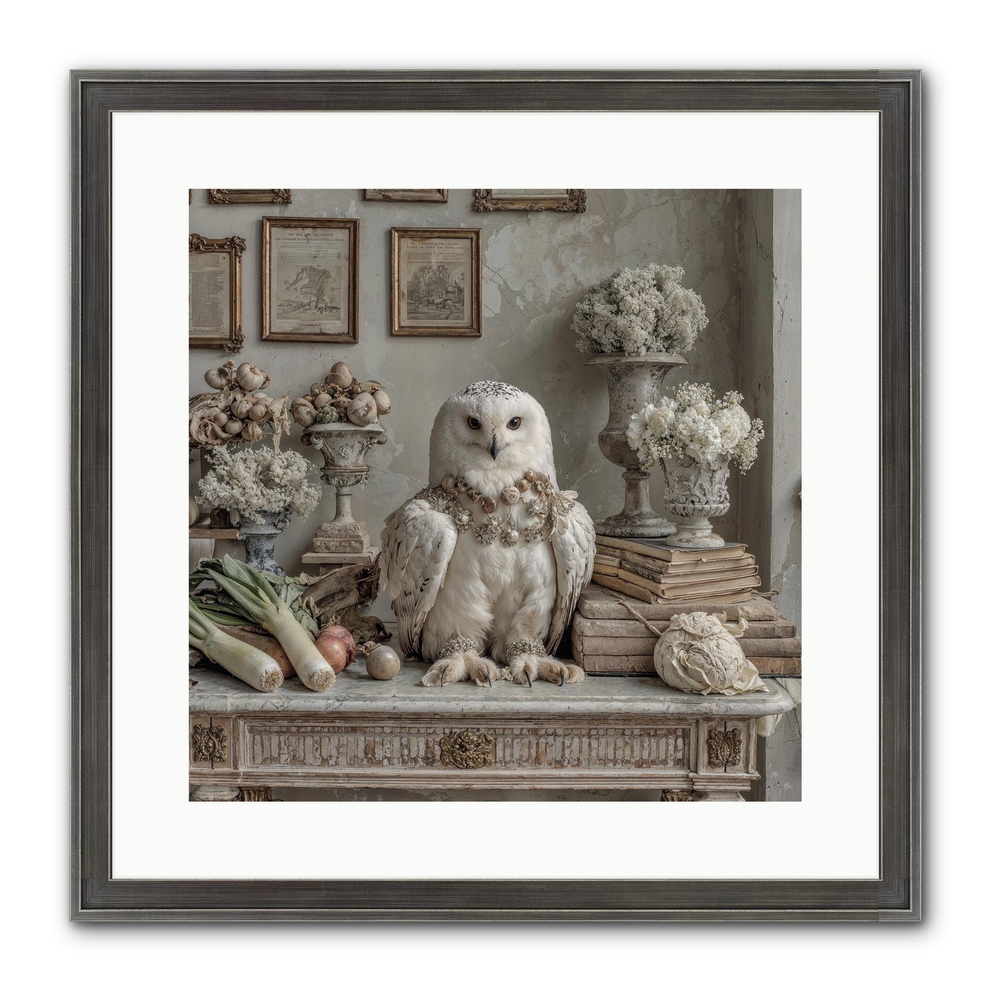 The Quiet Bloom Framed Print - Slimwoods Black/Silver 16x16