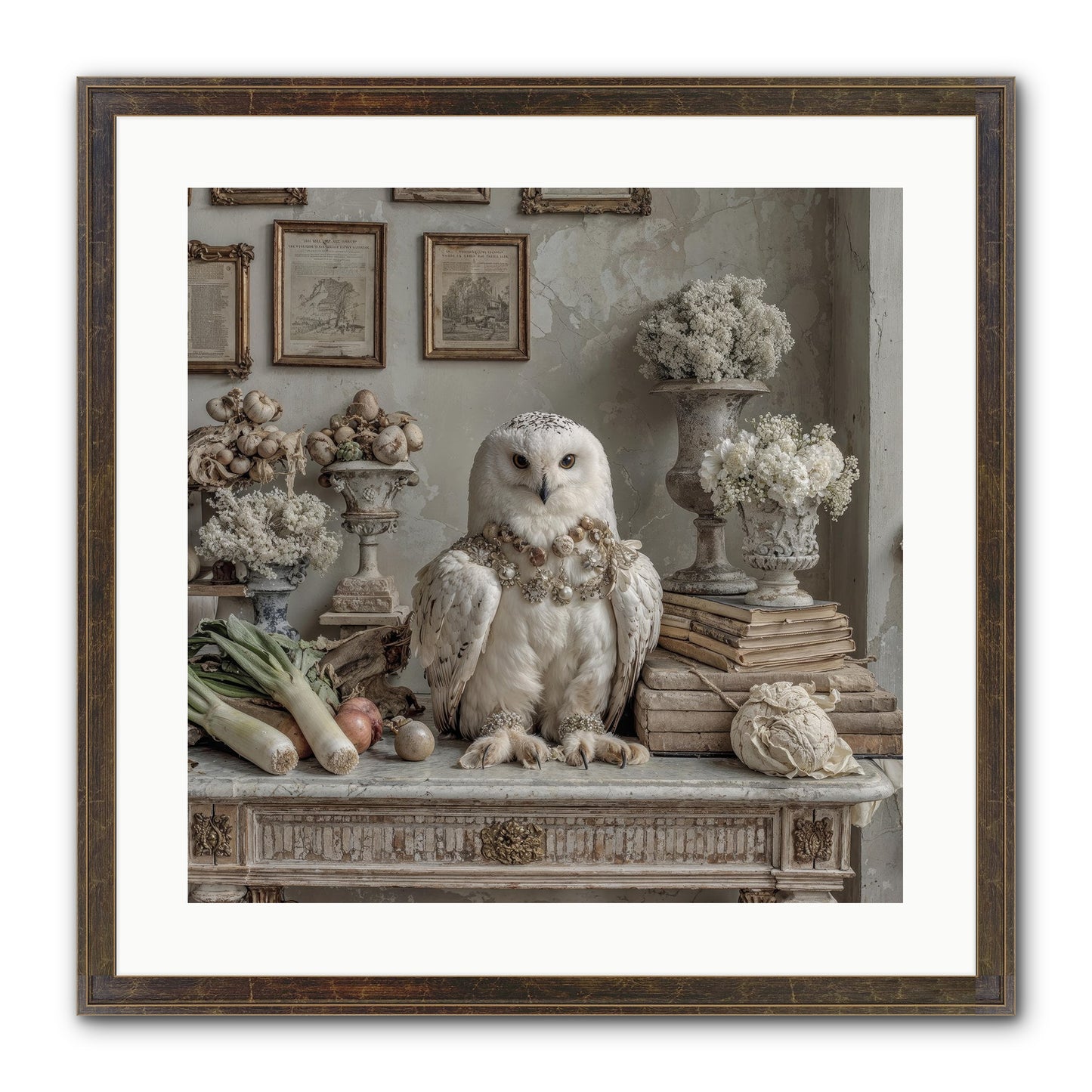 The Quiet Bloom Framed Print - Slimwoods Black/Gold 20x20