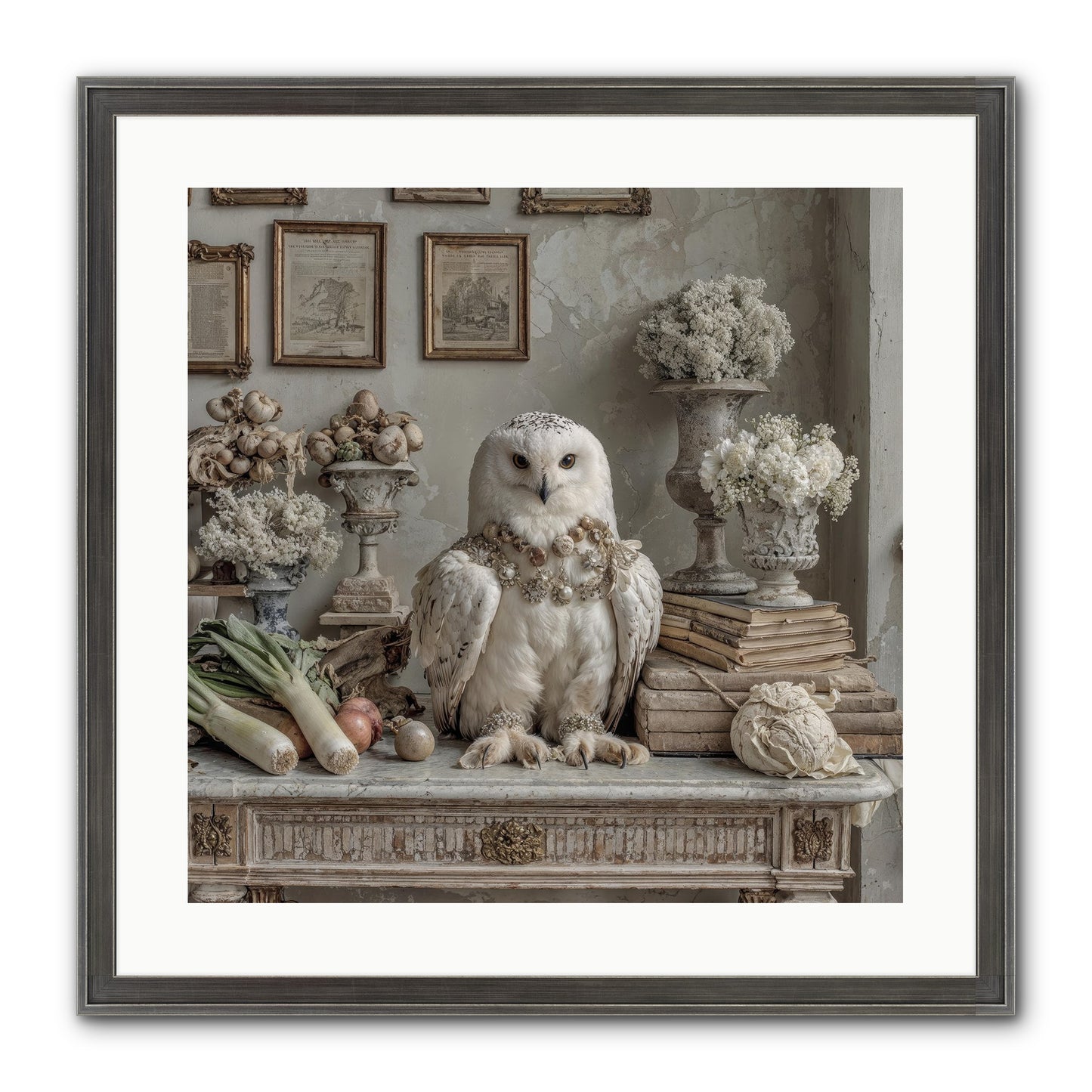 The Quiet Bloom Framed Print - Slimwoods Black/Silver 20x20