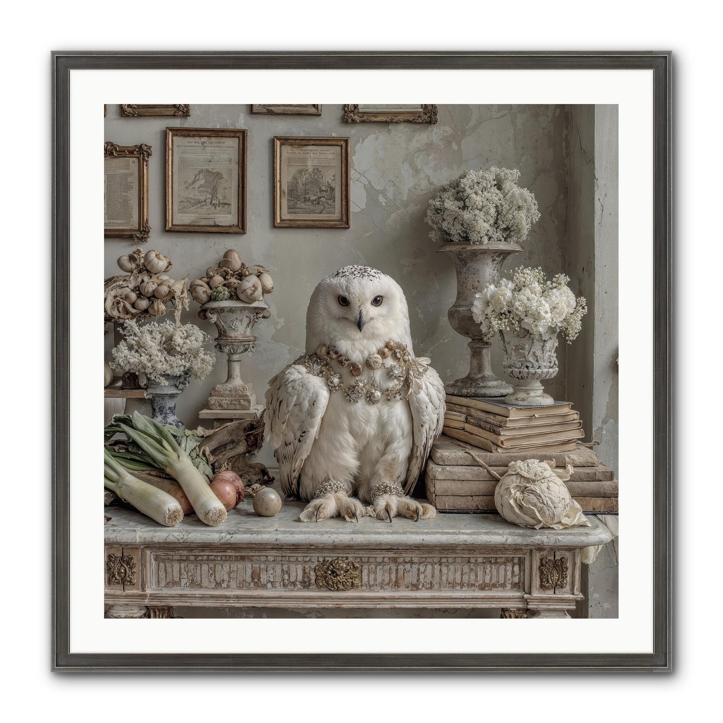 The Quiet Bloom Framed Print - Slimwoods Black/Silver 30x30