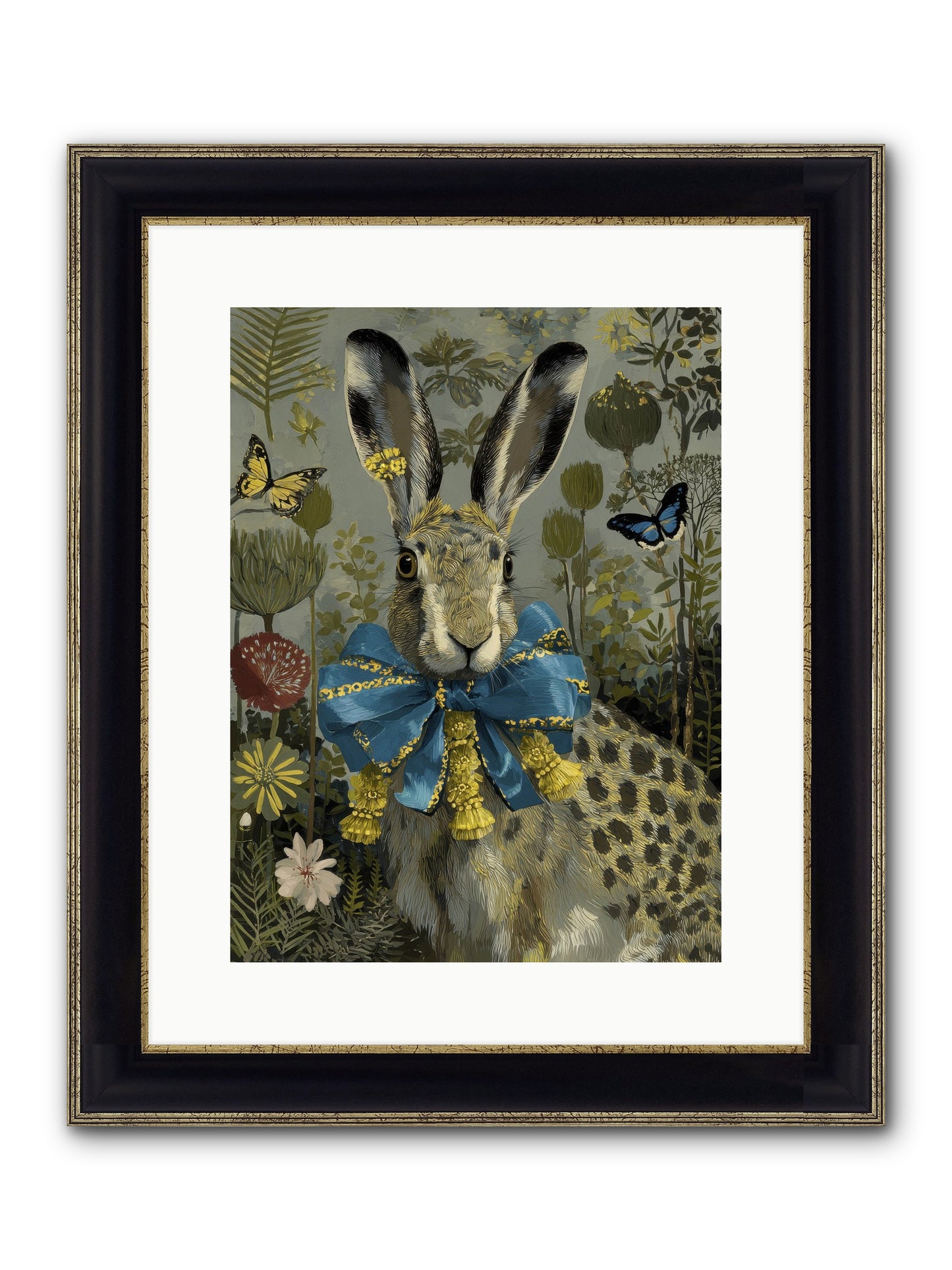 The Quiet Glimmer Framed Print - Black & Gold 12x16