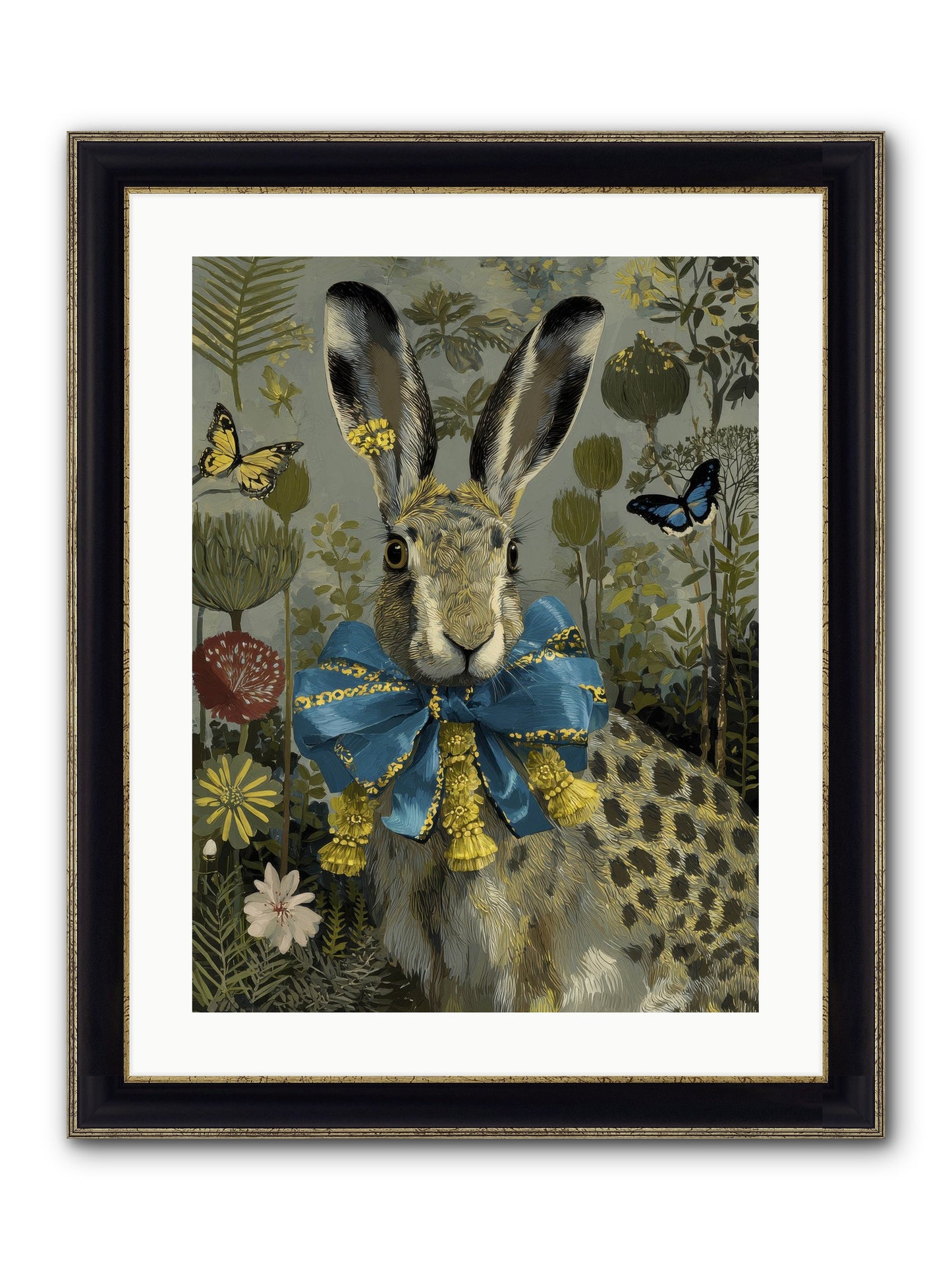 The Quiet Glimmer Framed Print - Black & Gold 18x24