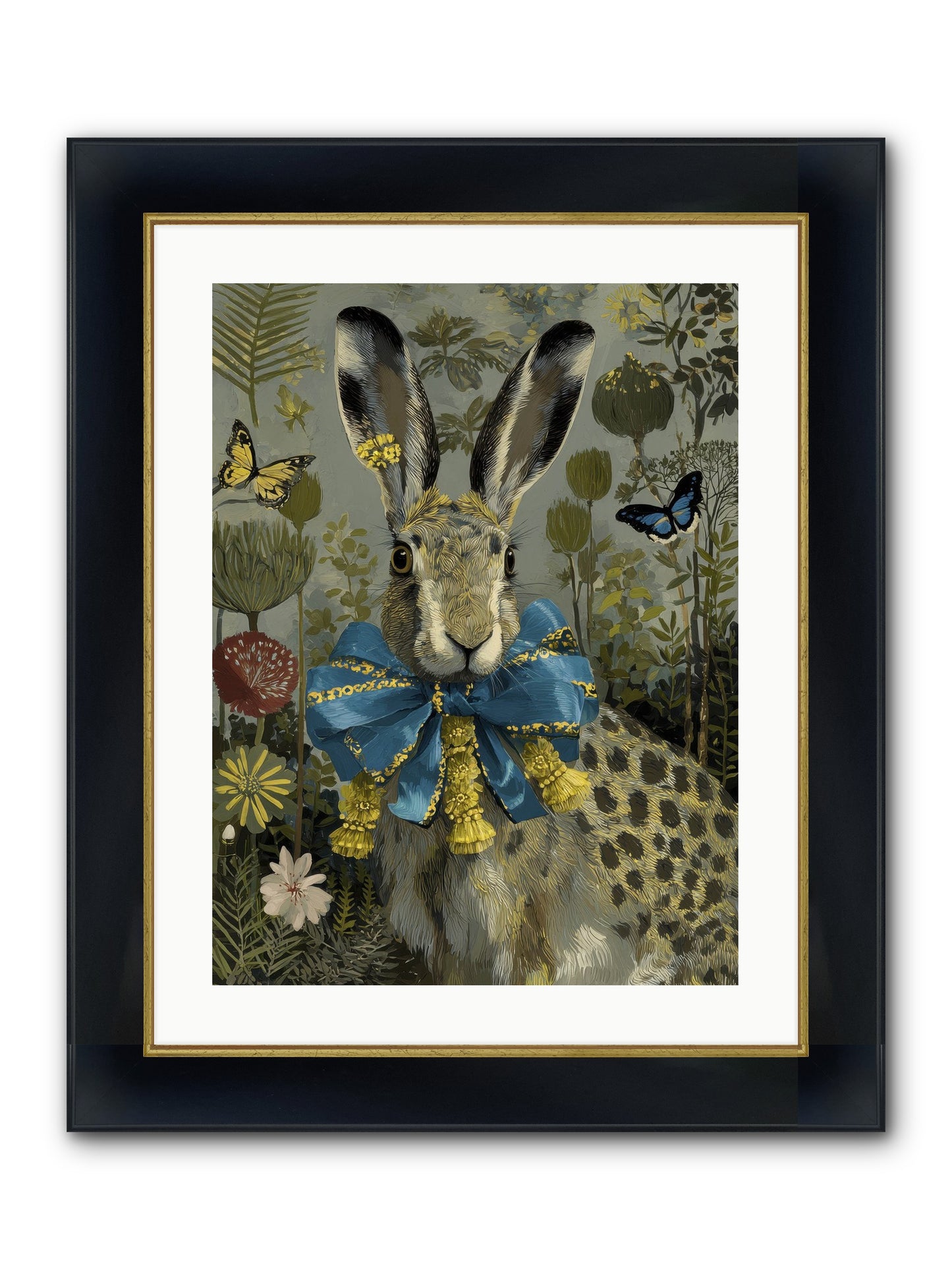 The Quiet Glimmer Framed Print - Wide Black w/Gold 18x24
