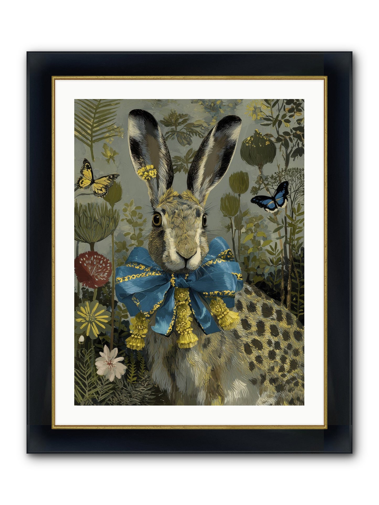 The Quiet Glimmer Framed Print - Wide Black w/Gold 24x32