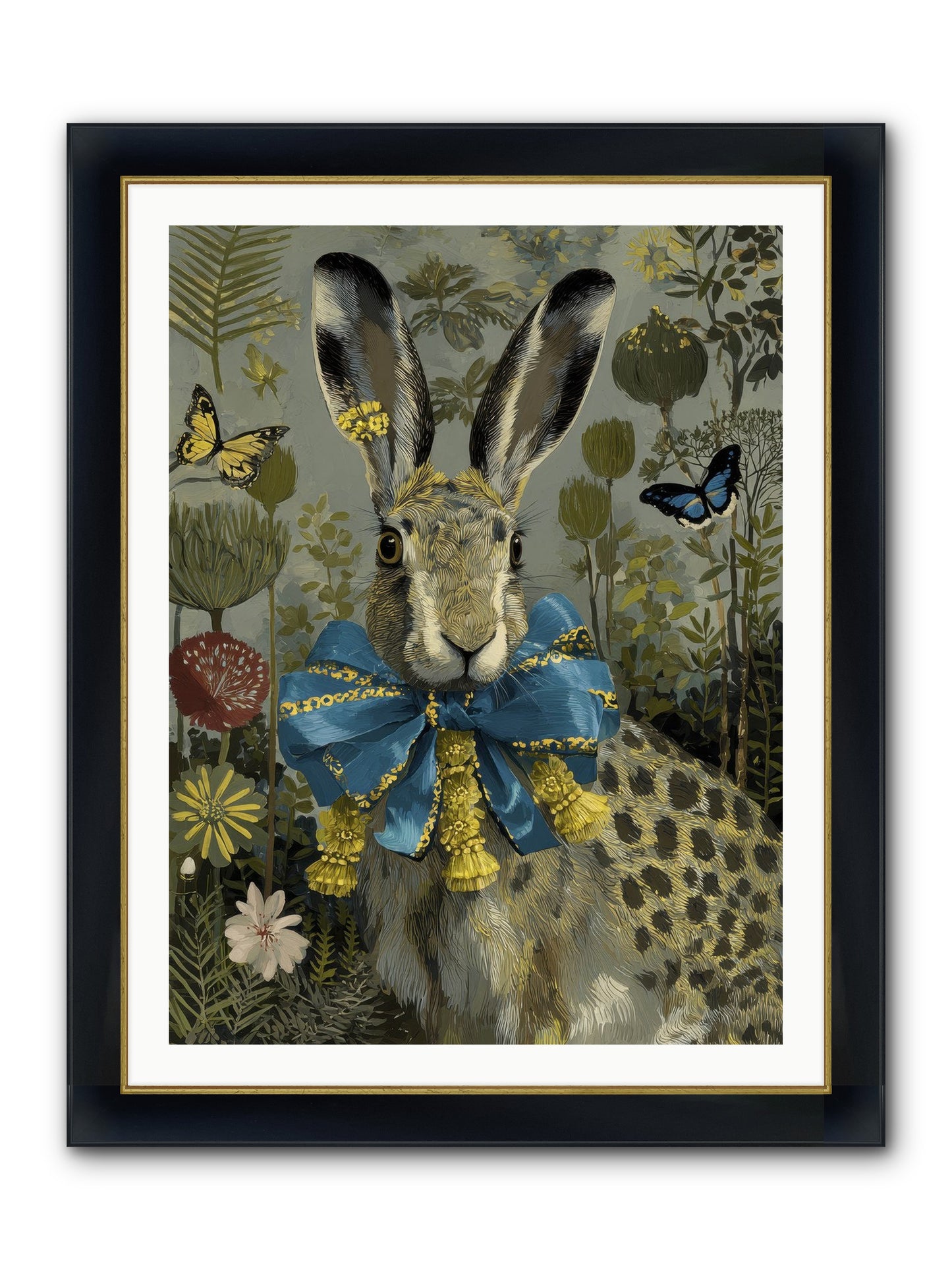 The Quiet Glimmer Framed Print - Wide Black w/Gold 30x40