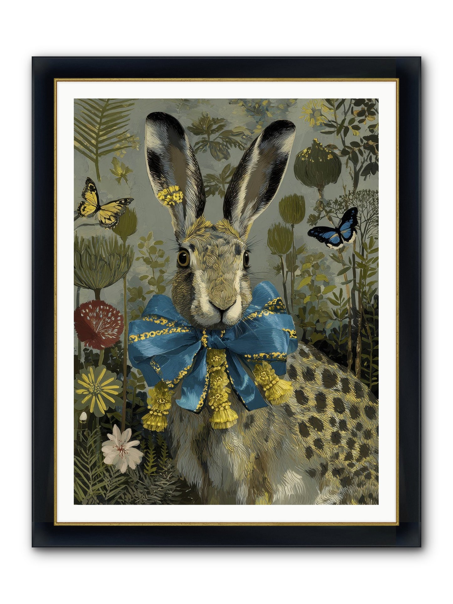 The Quiet Glimmer Framed Print - Wide Black w/Gold 36x48