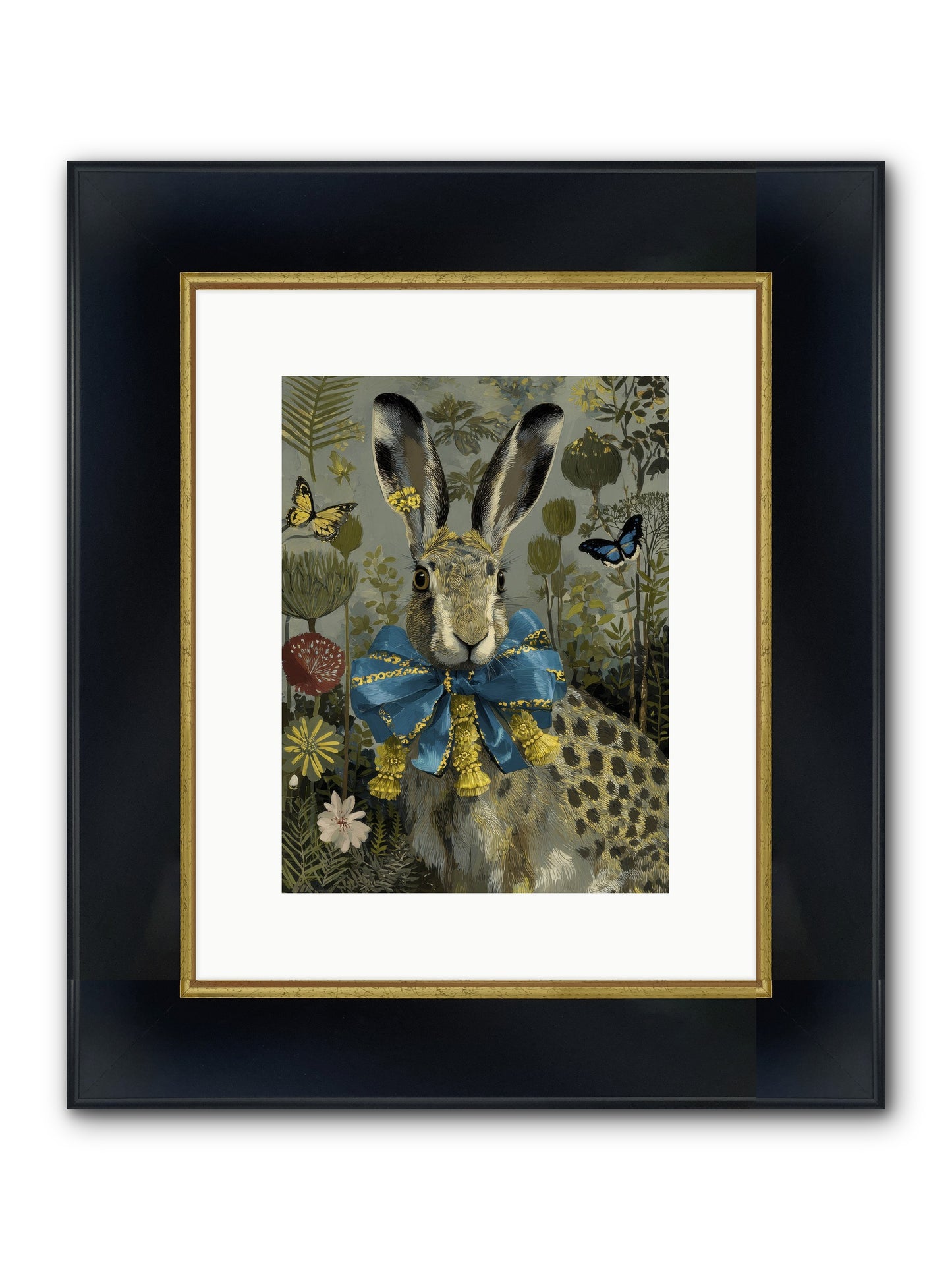 The Quiet Glimmer Framed Print - Wide Black w/Gold 9x12