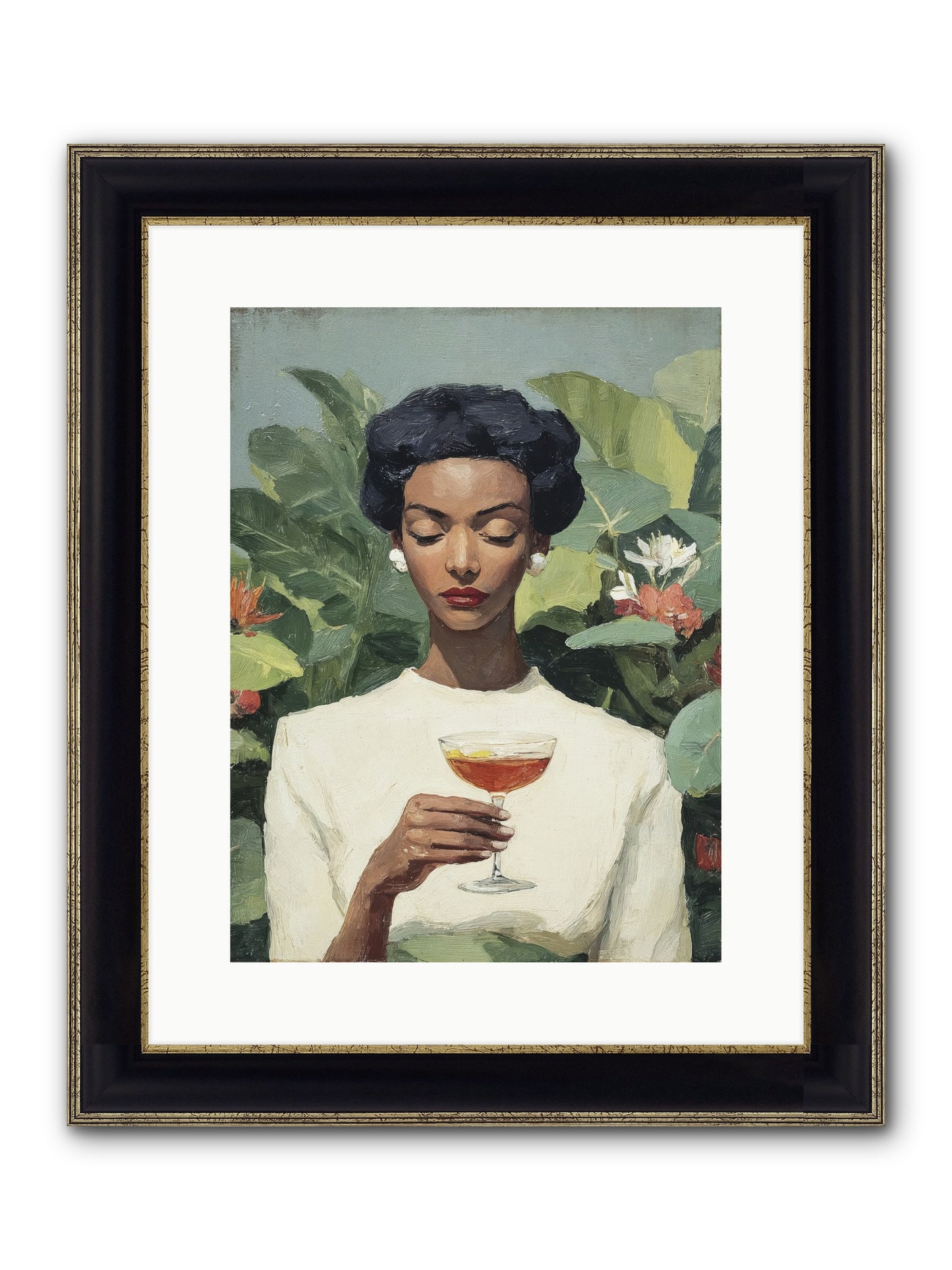 The Quiet Kind of Powerful Framed Print - Black & Gold 12x16