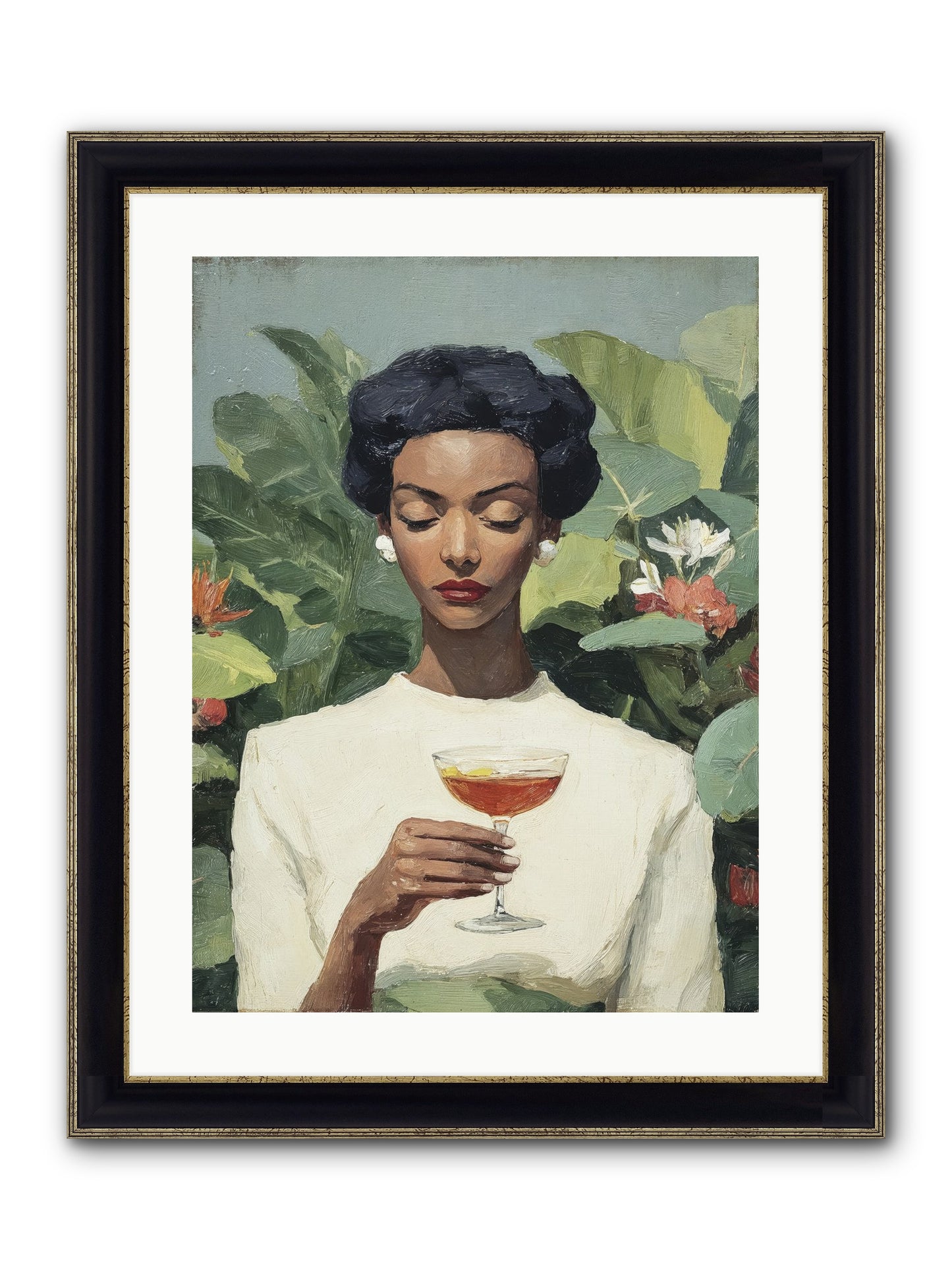 The Quiet Kind of Powerful Framed Print - Black & Gold 18x24