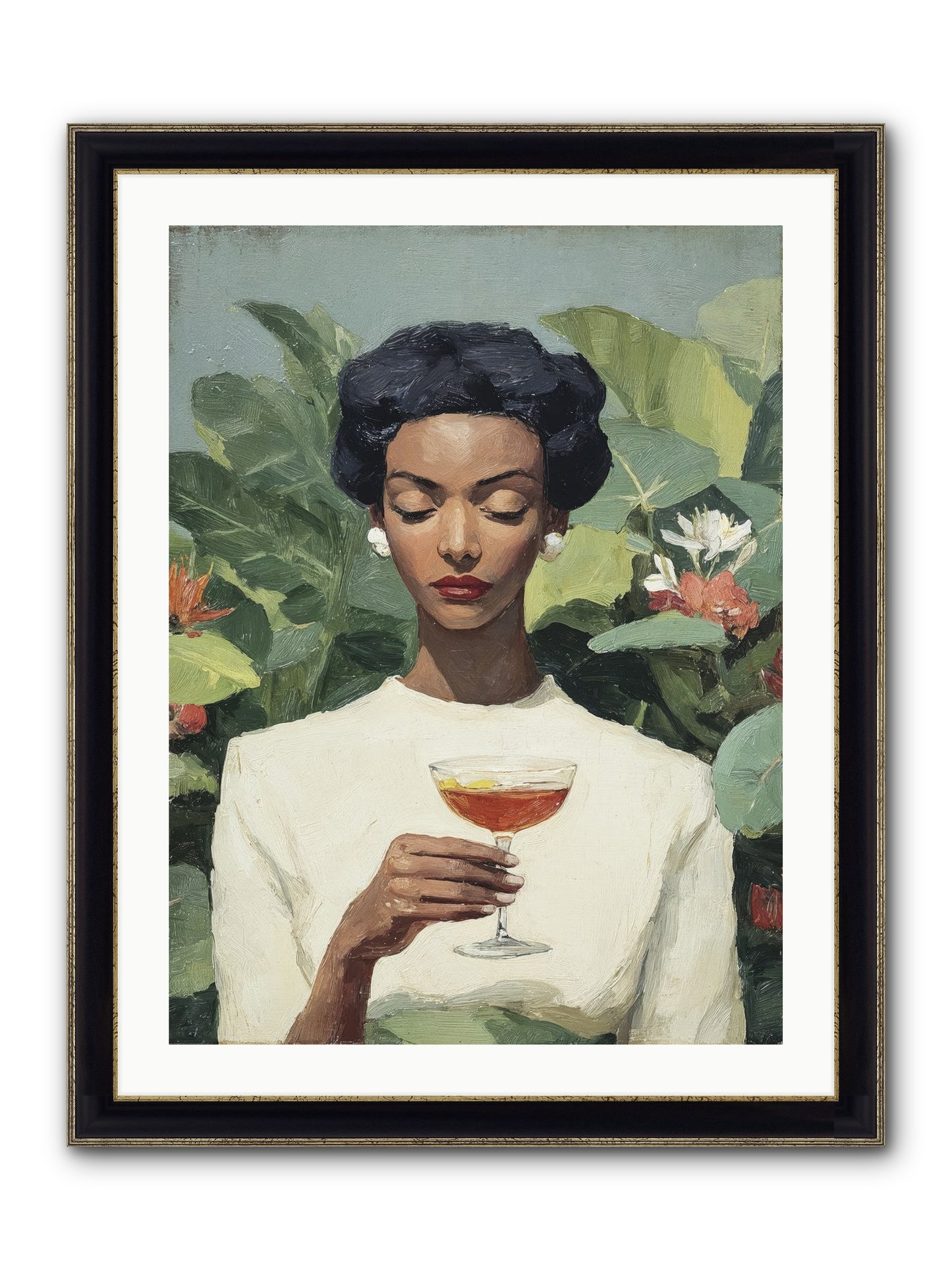 The Quiet Kind of Powerful Framed Print - Black & Gold 24x32
