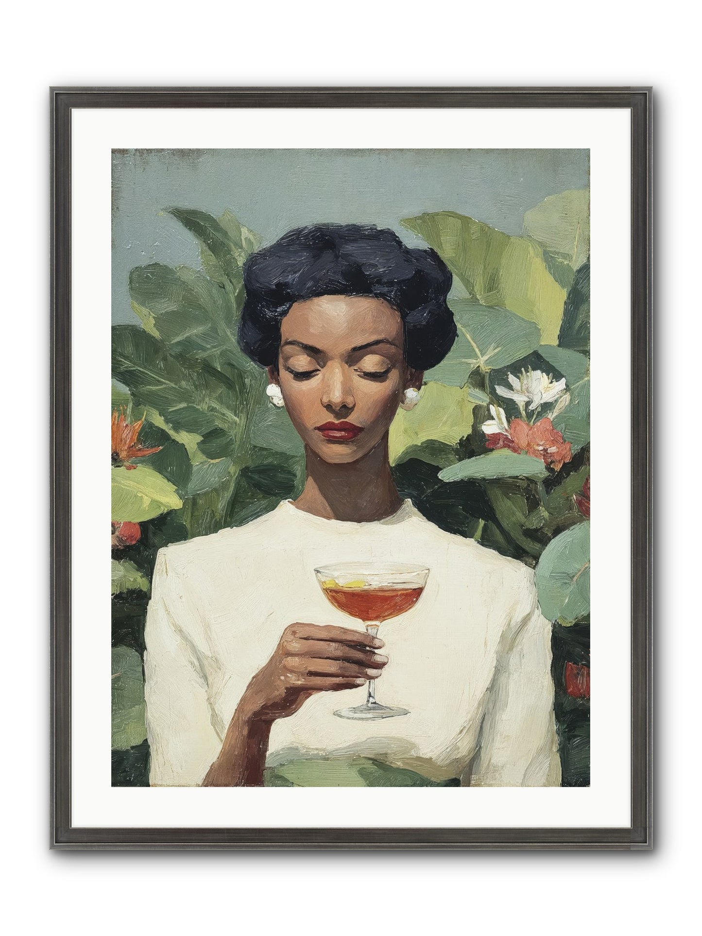 The Quiet Kind of Powerful Framed Print - Slimwoods Black/Silver 24x32
