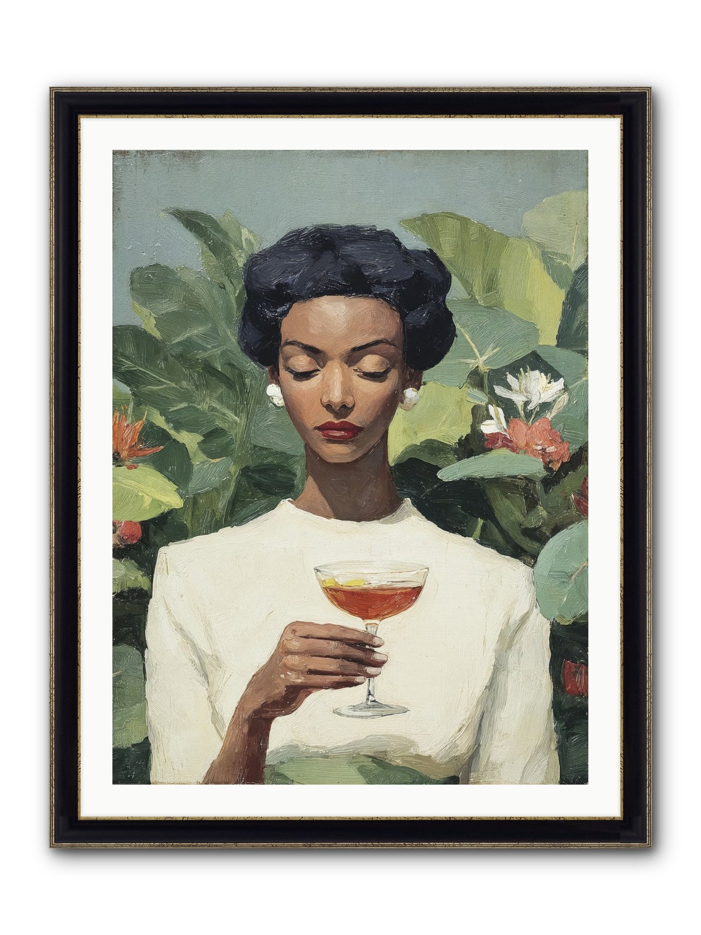 The Quiet Kind of Powerful Framed Print - Black & Gold 30x40