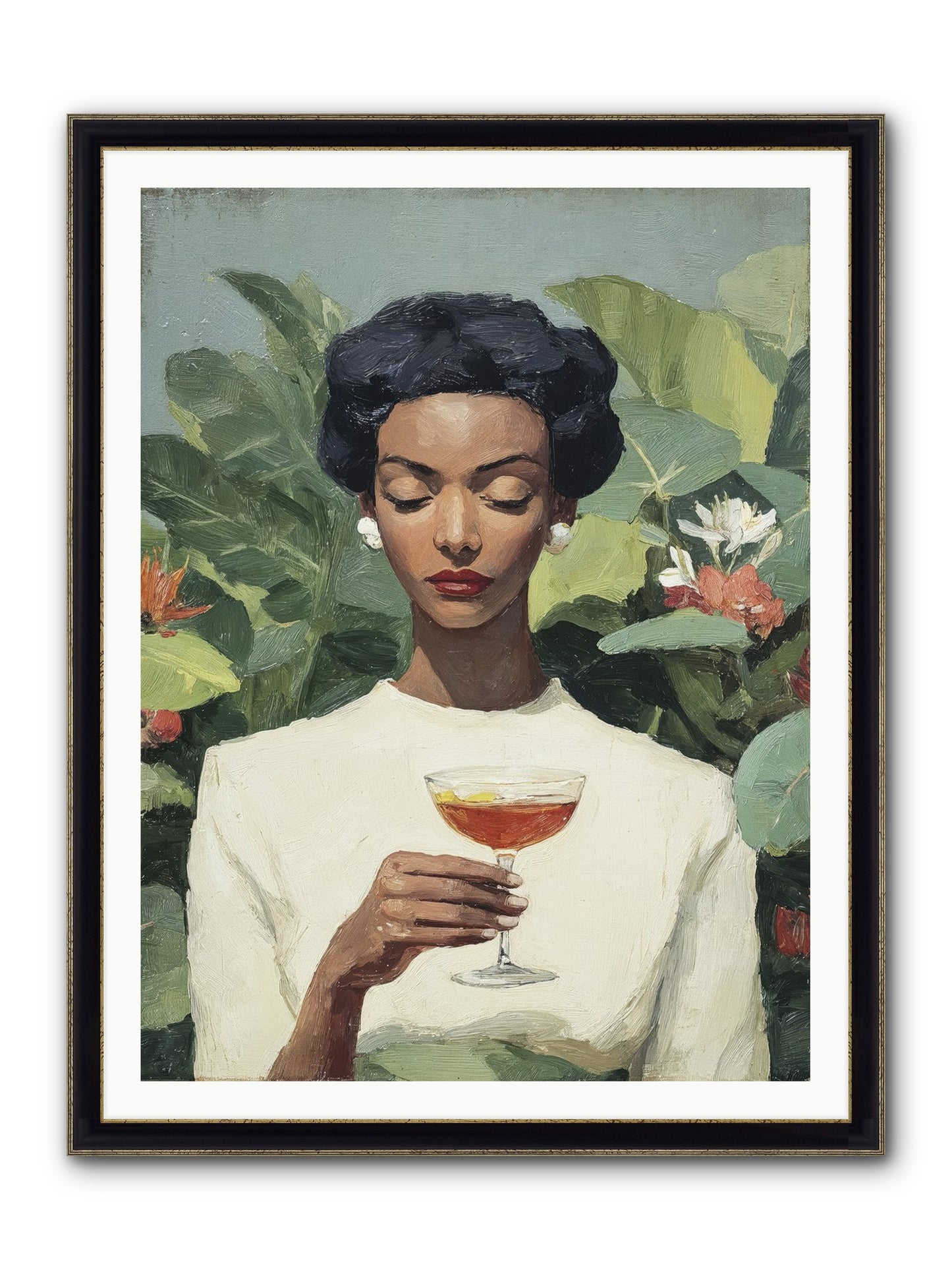 The Quiet Kind of Powerful Framed Print - Black & Gold 36x48