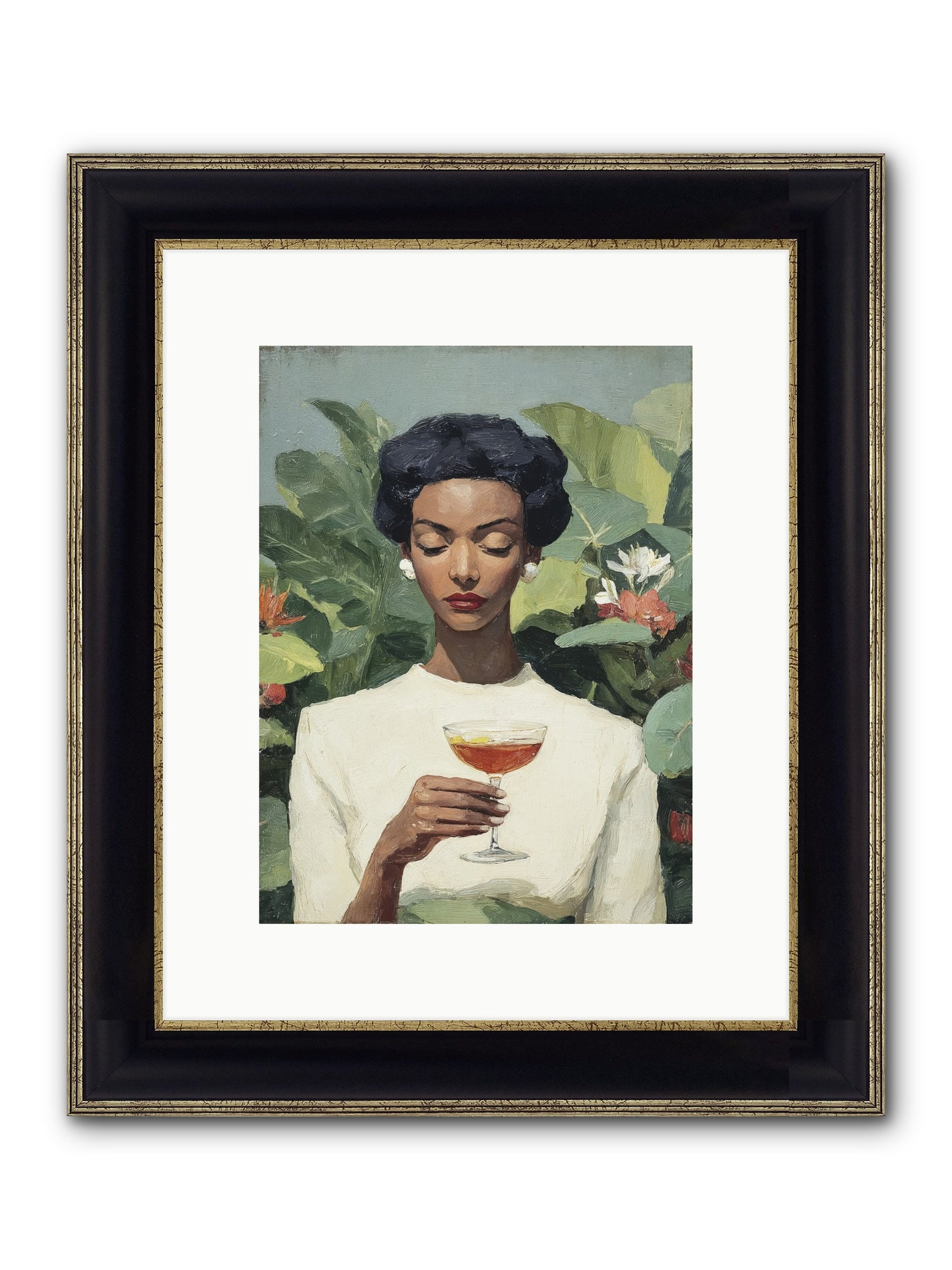 The Quiet Kind of Powerful Framed Print - Black & Gold 9x12
