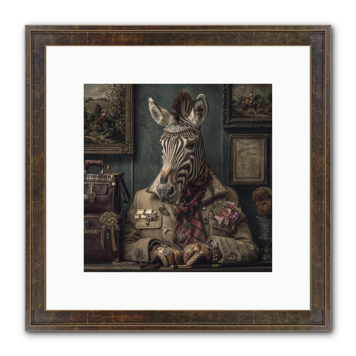 The Quiet Maps Framed Print - Slimwoods Black/Gold 10x10
