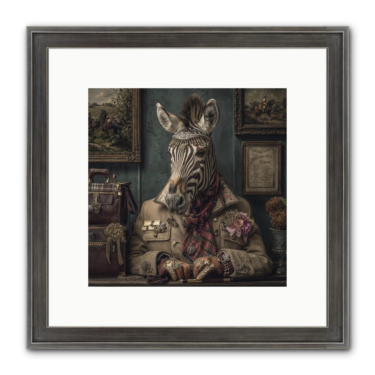 The Quiet Maps Framed Print - Slimwoods Black/Silver 10x10