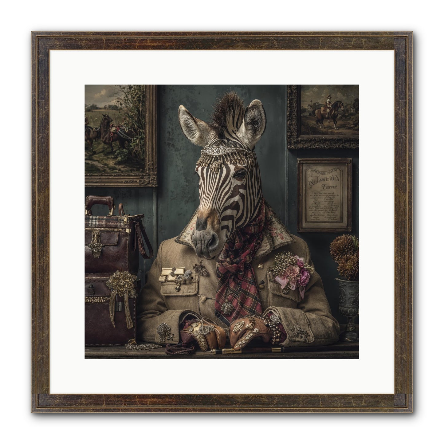 The Quiet Maps Framed Print - Slimwoods Black/Gold 16x16