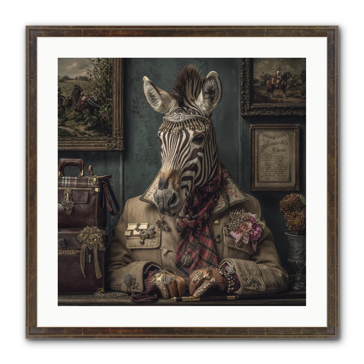 The Quiet Maps Framed Print - Slimwoods Black/Gold 24x24