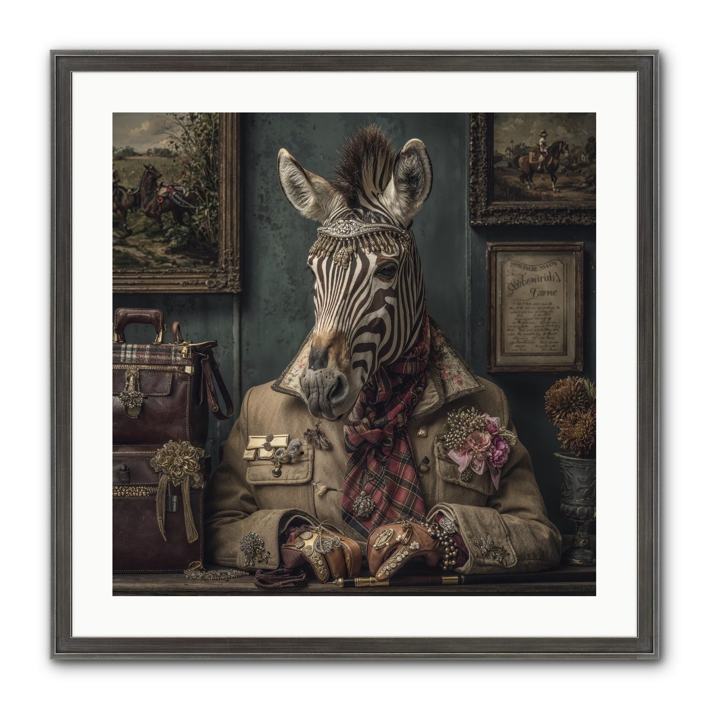 The Quiet Maps Framed Print - Slimwoods Black/Silver 24x24