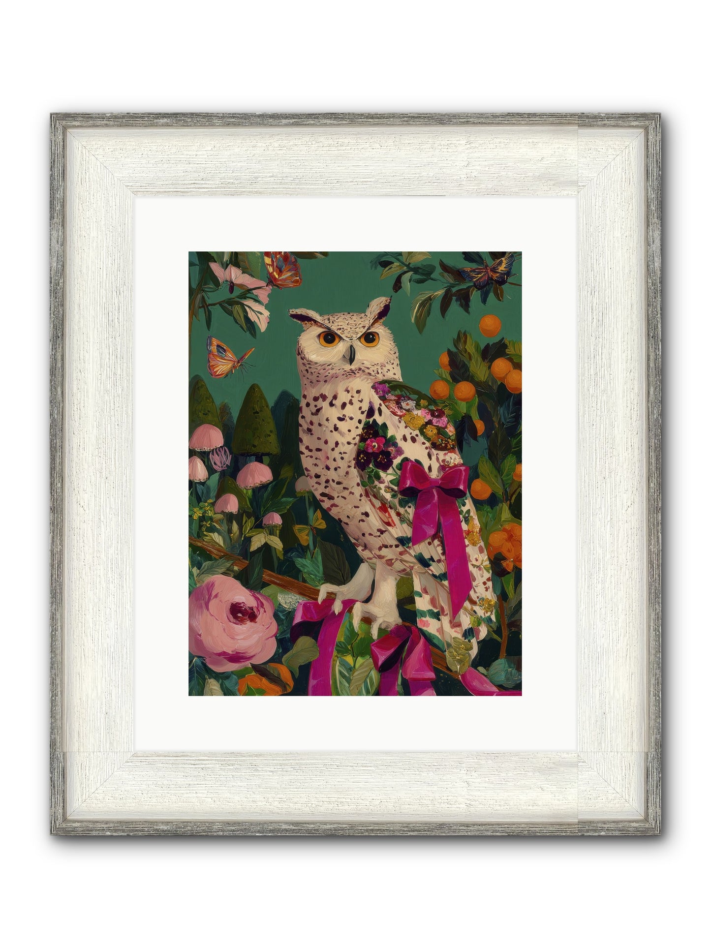The Quiet Turning Framed Print - Driftwood White 12x16