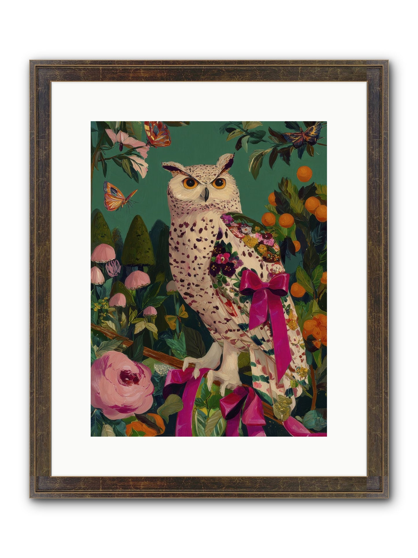 The Quiet Turning Framed Print - Slimwoods Black/Gold 12x16
