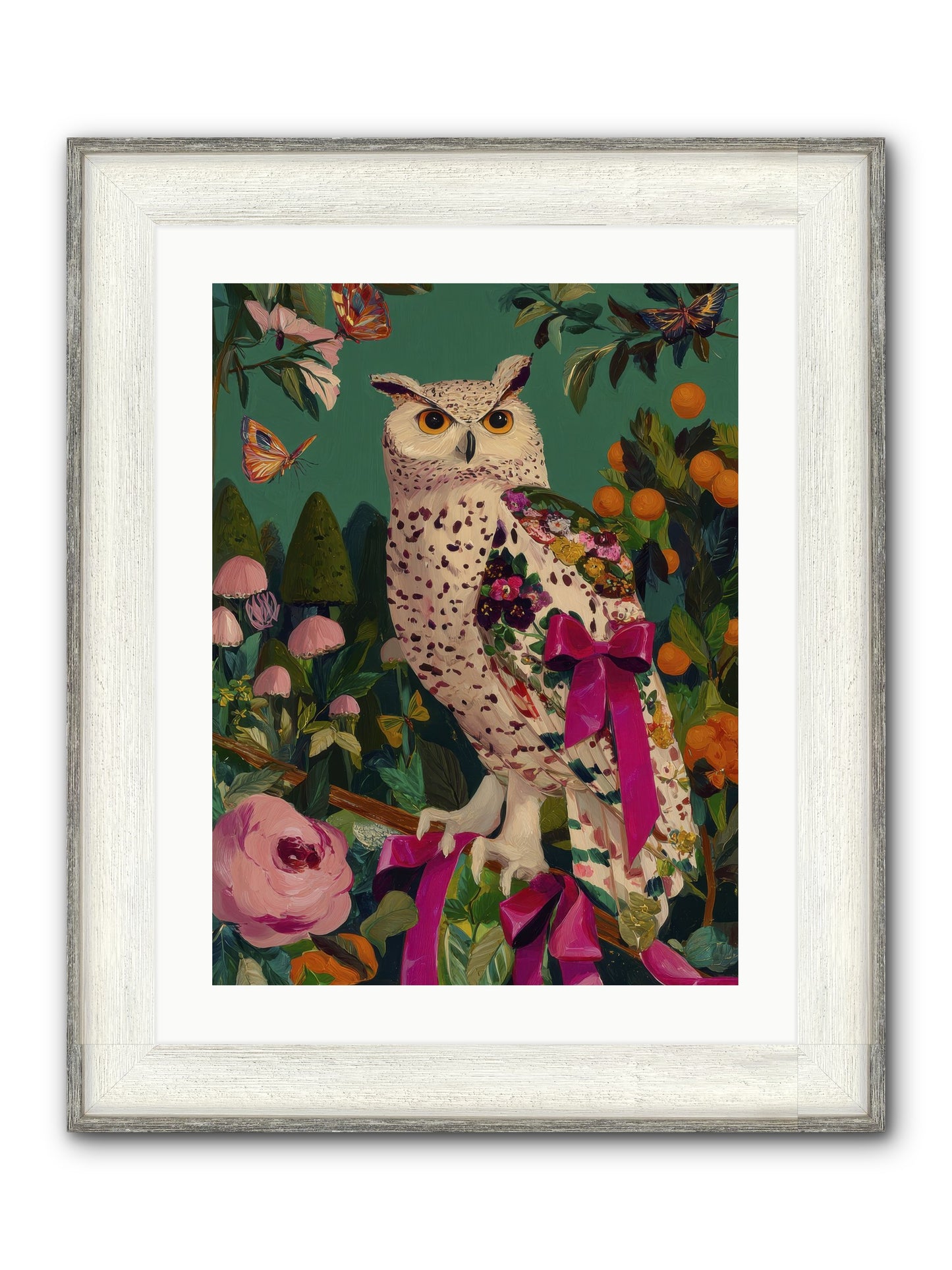 The Quiet Turning Framed Print - Driftwood White 18x24