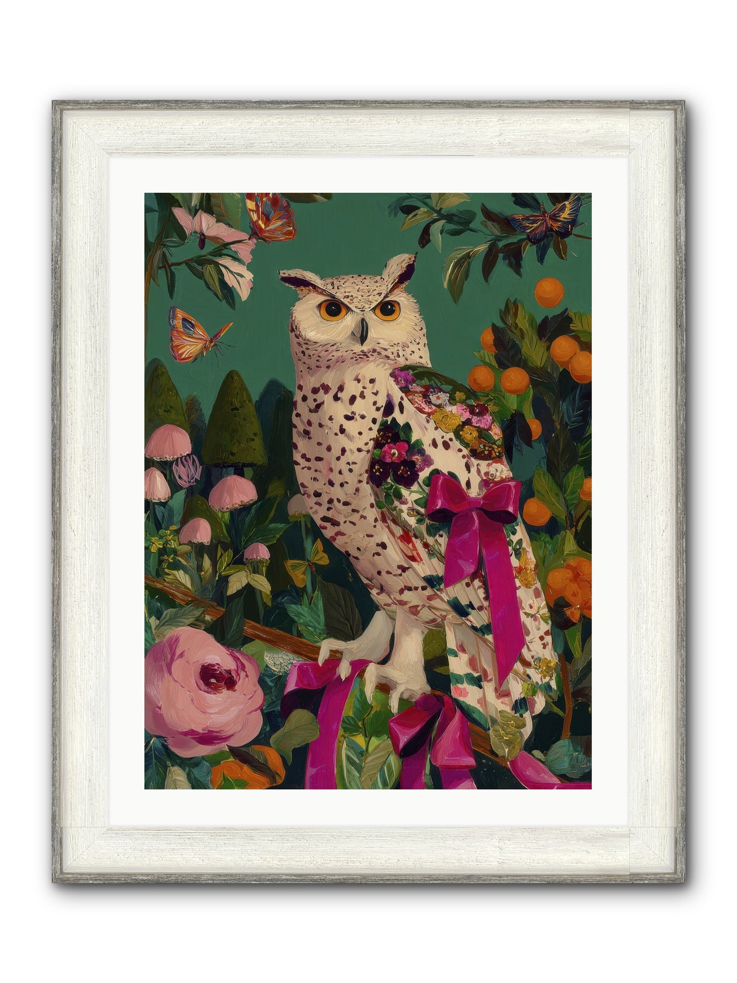 The Quiet Turning Framed Print - Driftwood White 24x32
