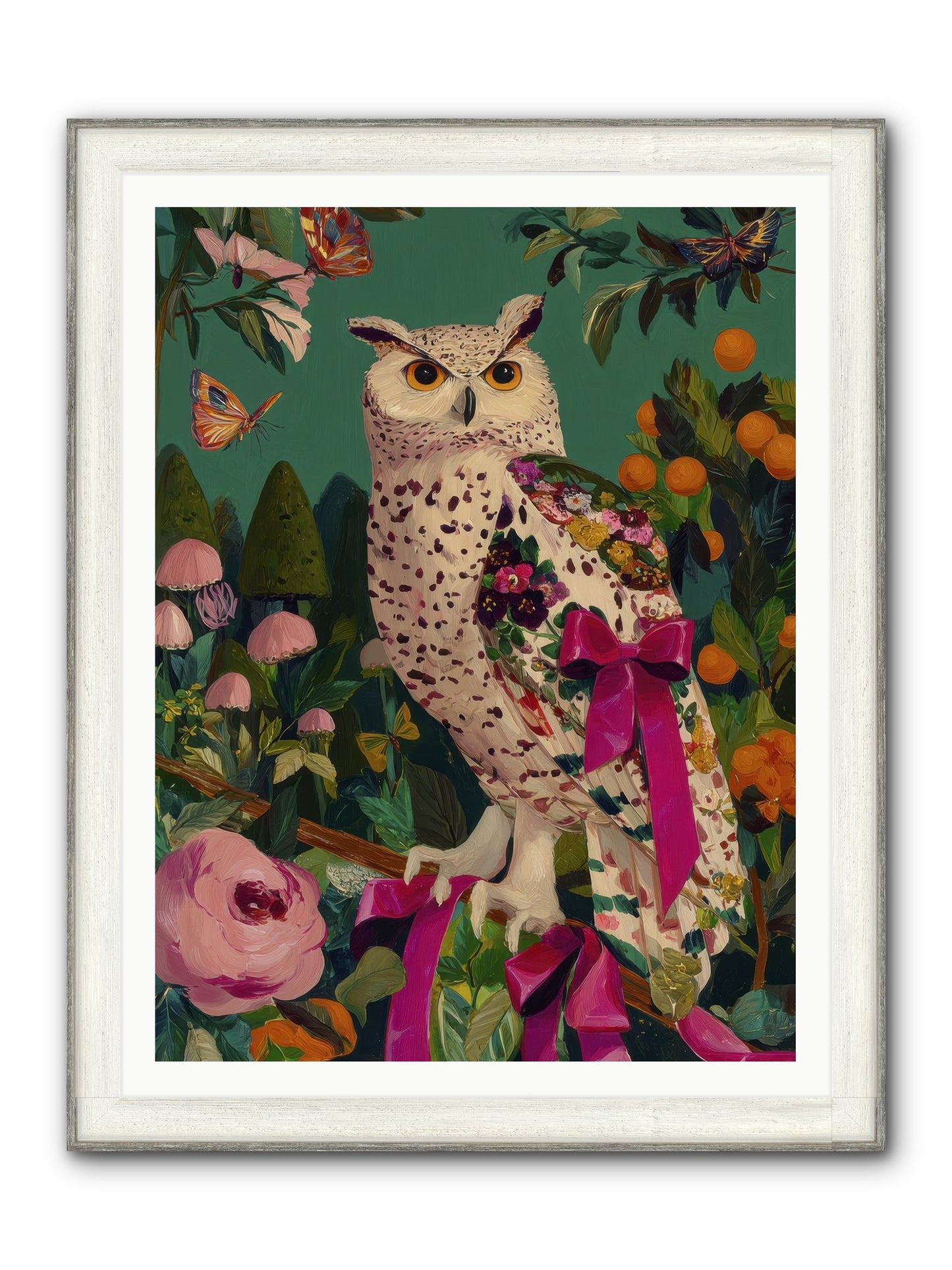The Quiet Turning Framed Print - Driftwood White 36x48