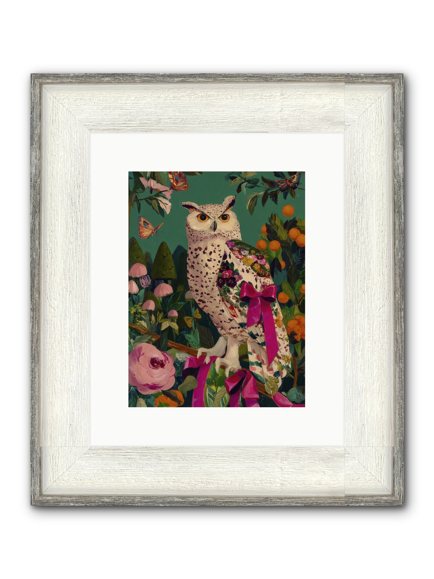 The Quiet Turning Framed Print - Driftwood White 9x12