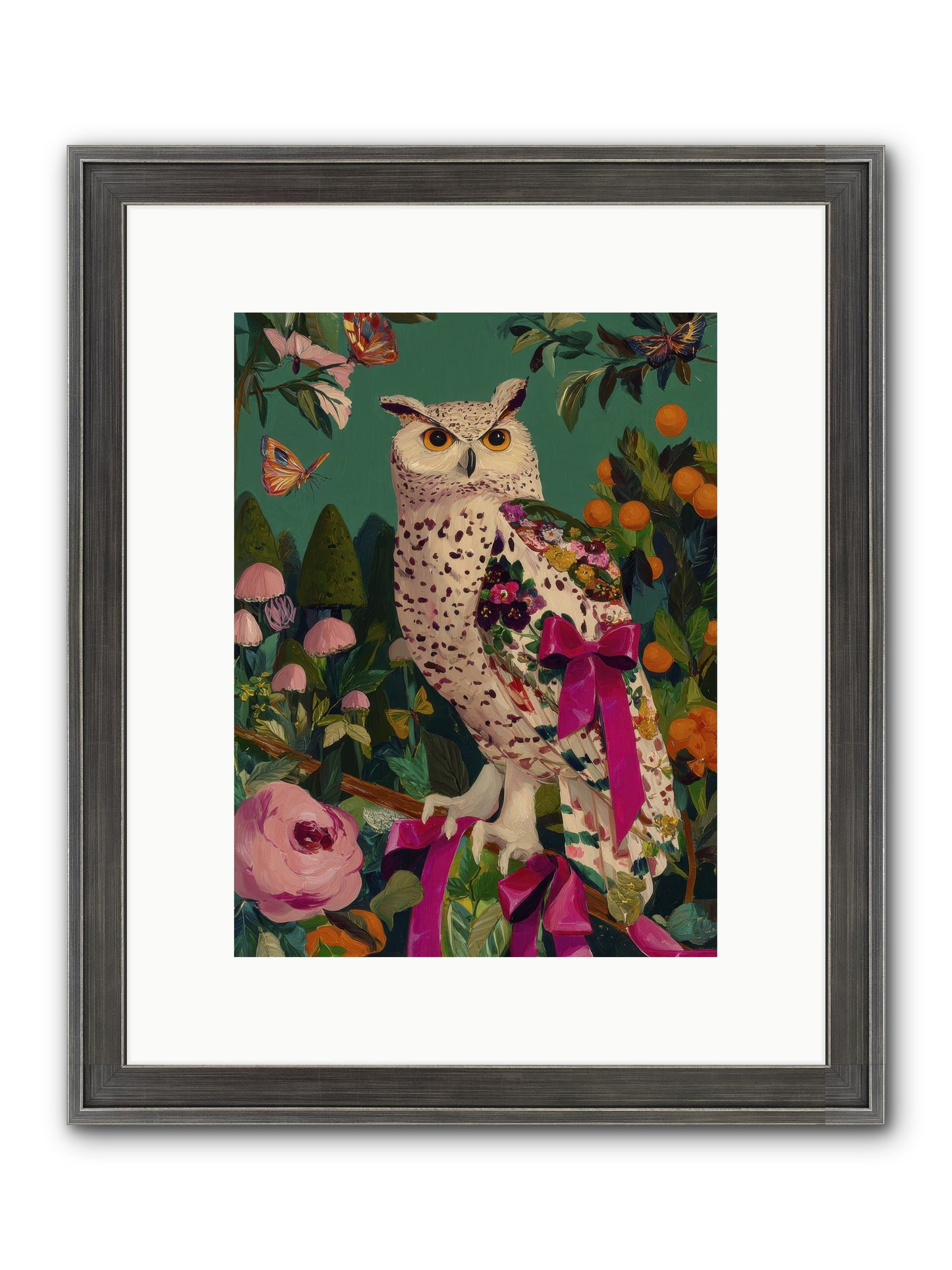 The Quiet Turning Framed Print - Slimwoods Black/Silver 9x12