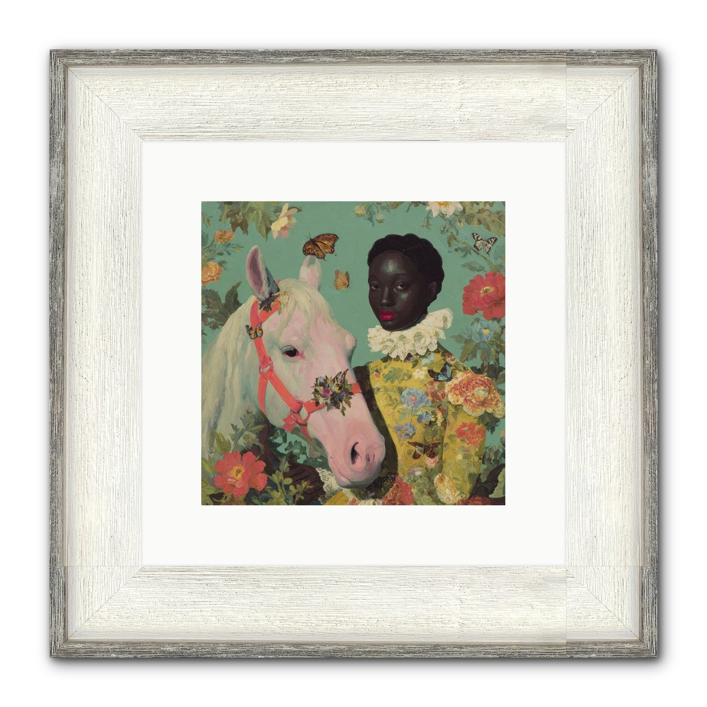 The Quiet Understanding Framed Print - Driftwood White 10x10