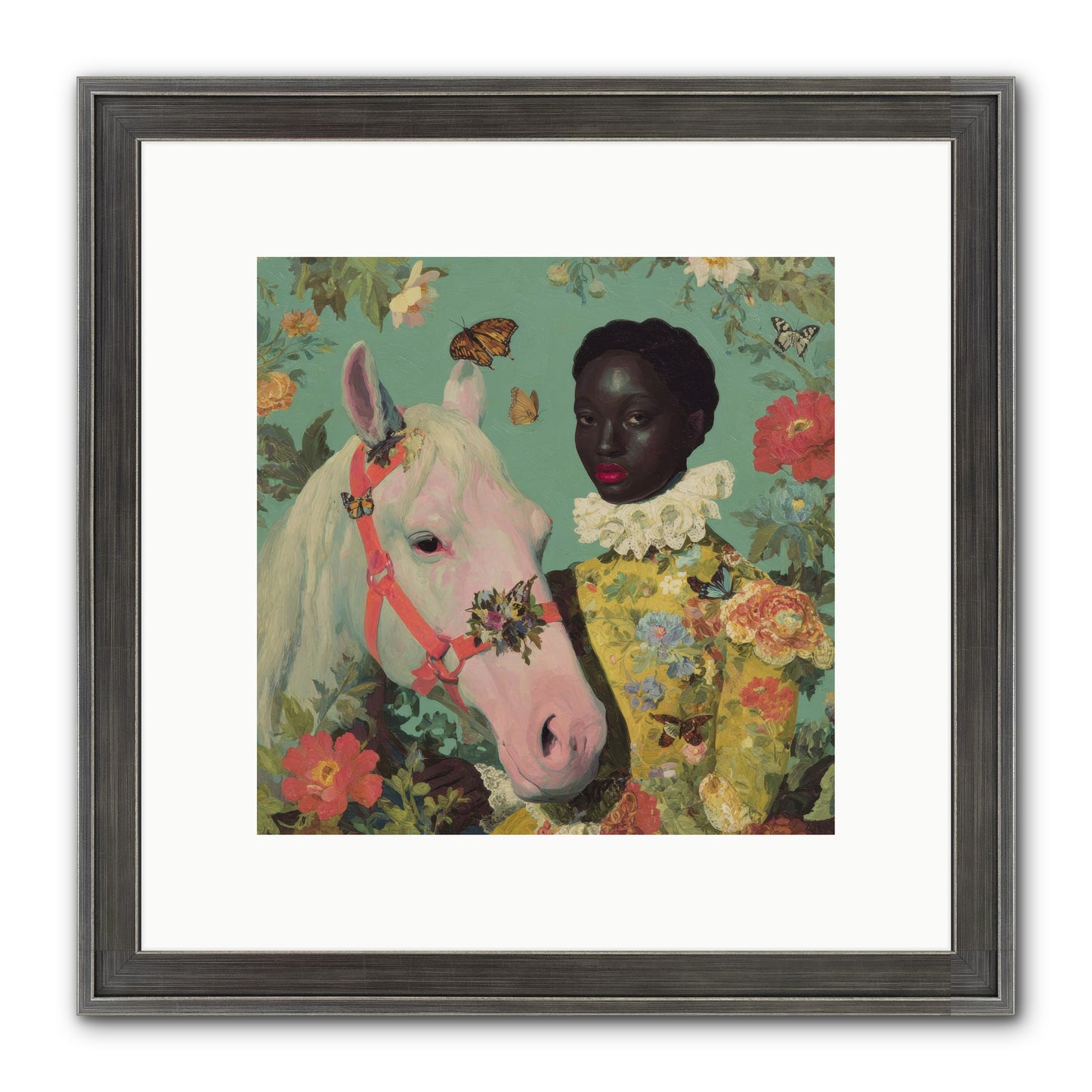 The Quiet Understanding Framed Print - Slimwoods Black/Silver 10x10