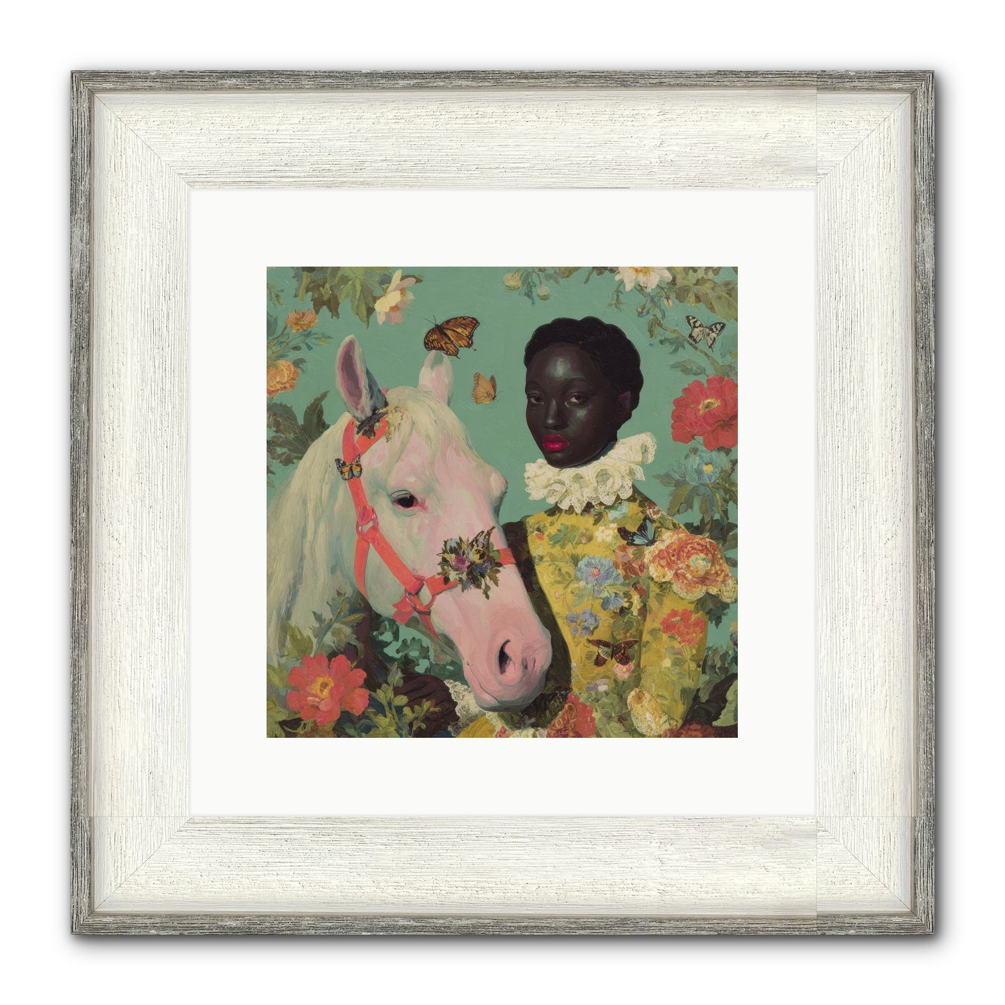 The Quiet Understanding Framed Print - Driftwood White 12x12