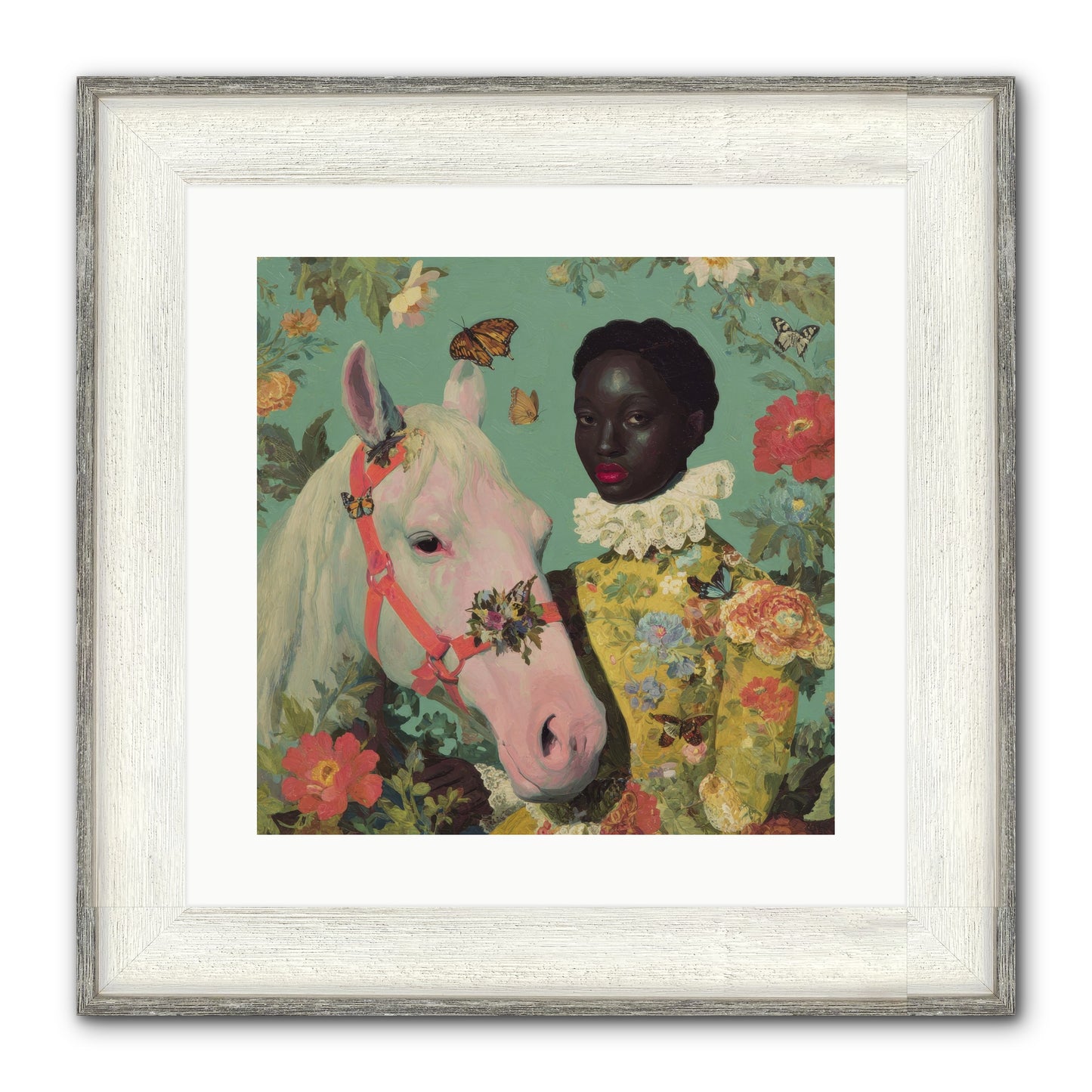 The Quiet Understanding Framed Print - Driftwood White 16x16