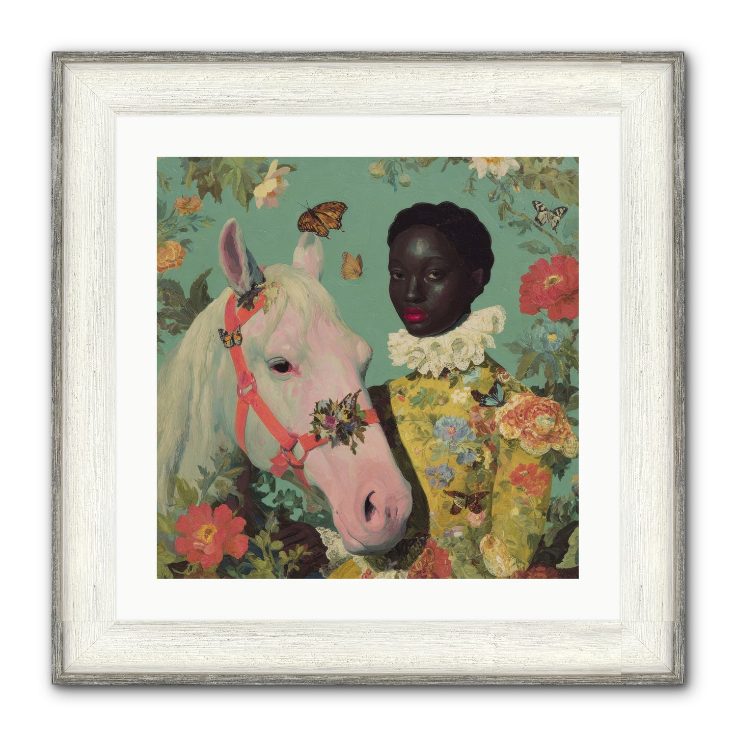 The Quiet Understanding Framed Print - Driftwood White 20x20