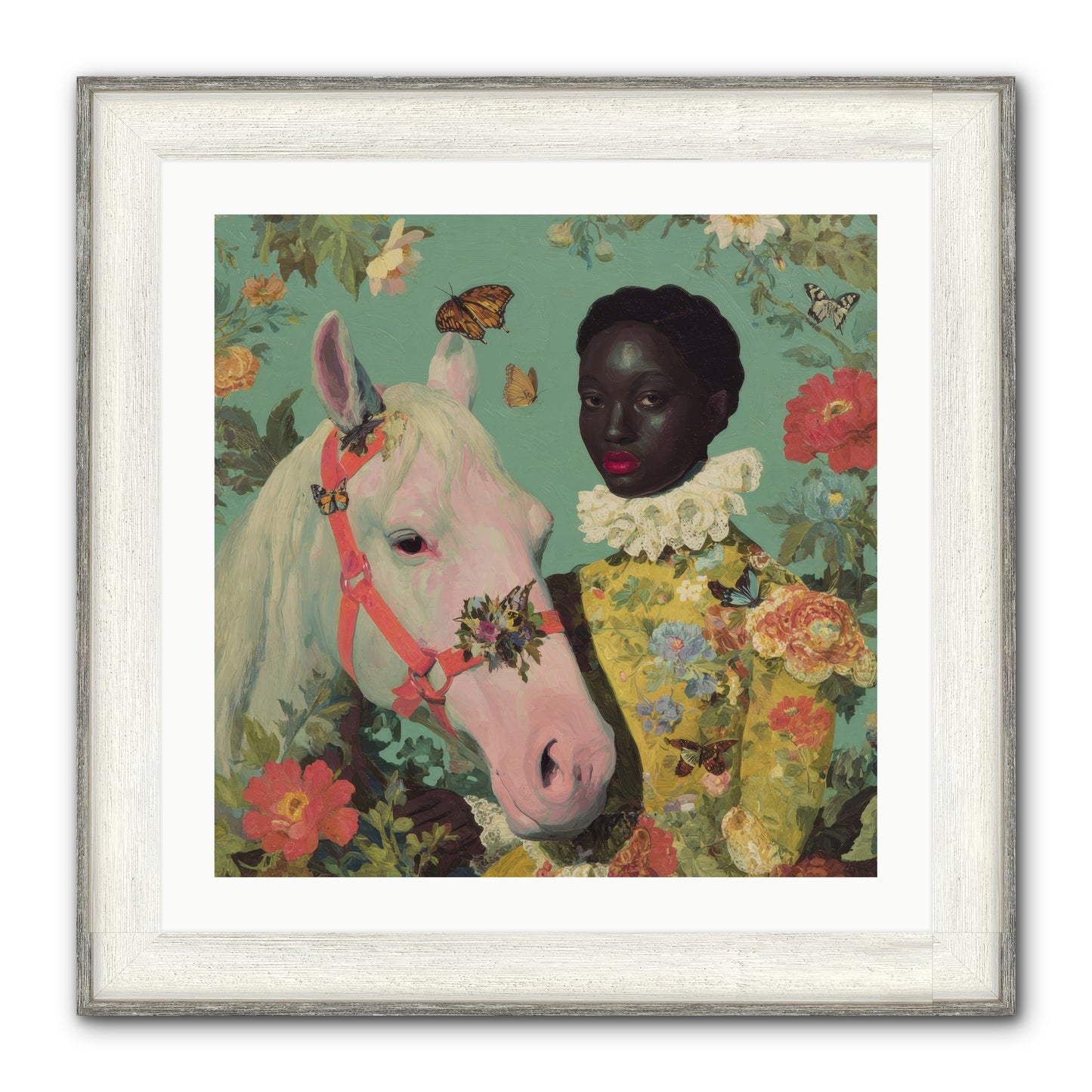 The Quiet Understanding Framed Print - Driftwood White 24x24