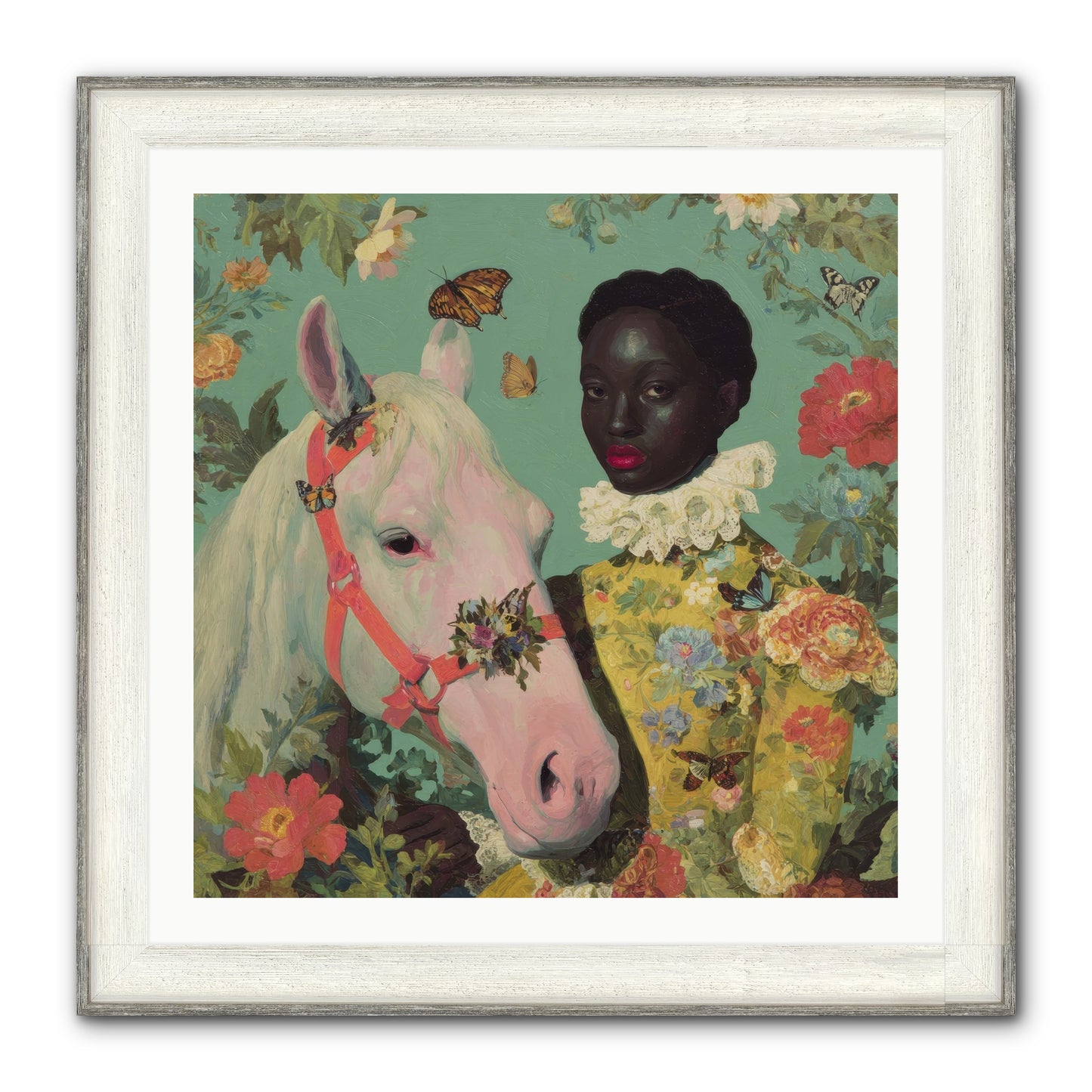 The Quiet Understanding Framed Print - Driftwood White 30x30