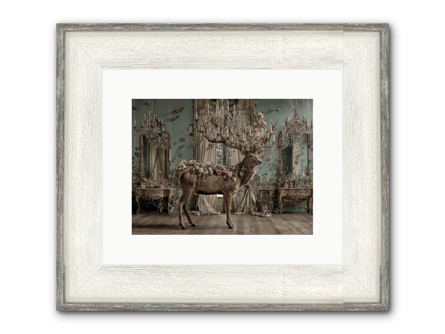 The Quiet Vine Framed Print - Driftwood White 12x9