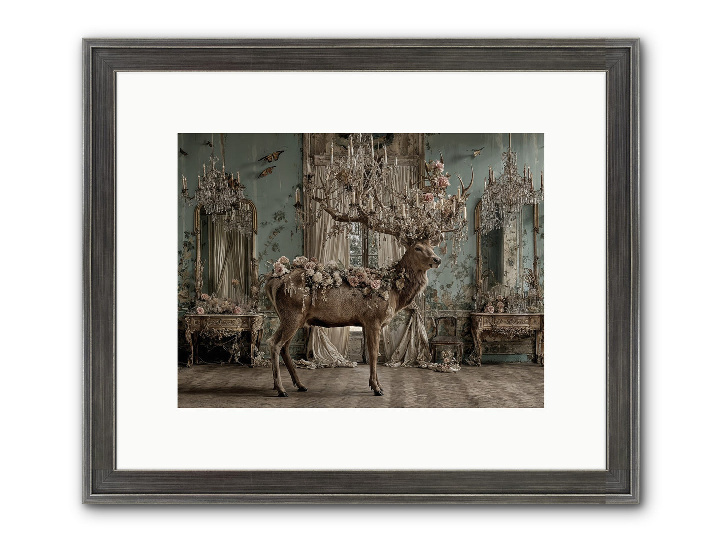 The Quiet Vine Framed Print - Slimwoods Black/Silver 12x9