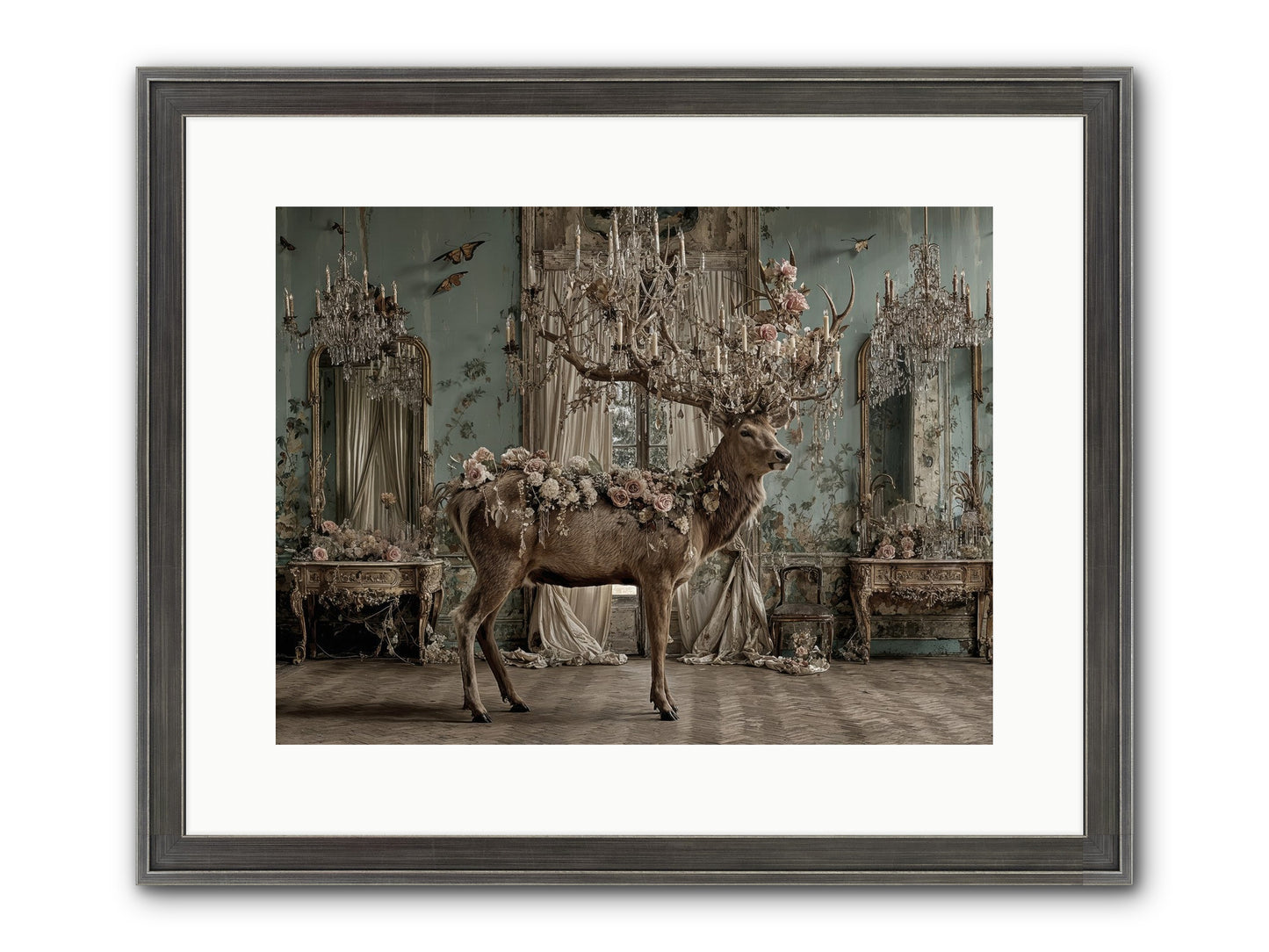 The Quiet Vine Framed Print - Slimwoods Black/Silver 16x12