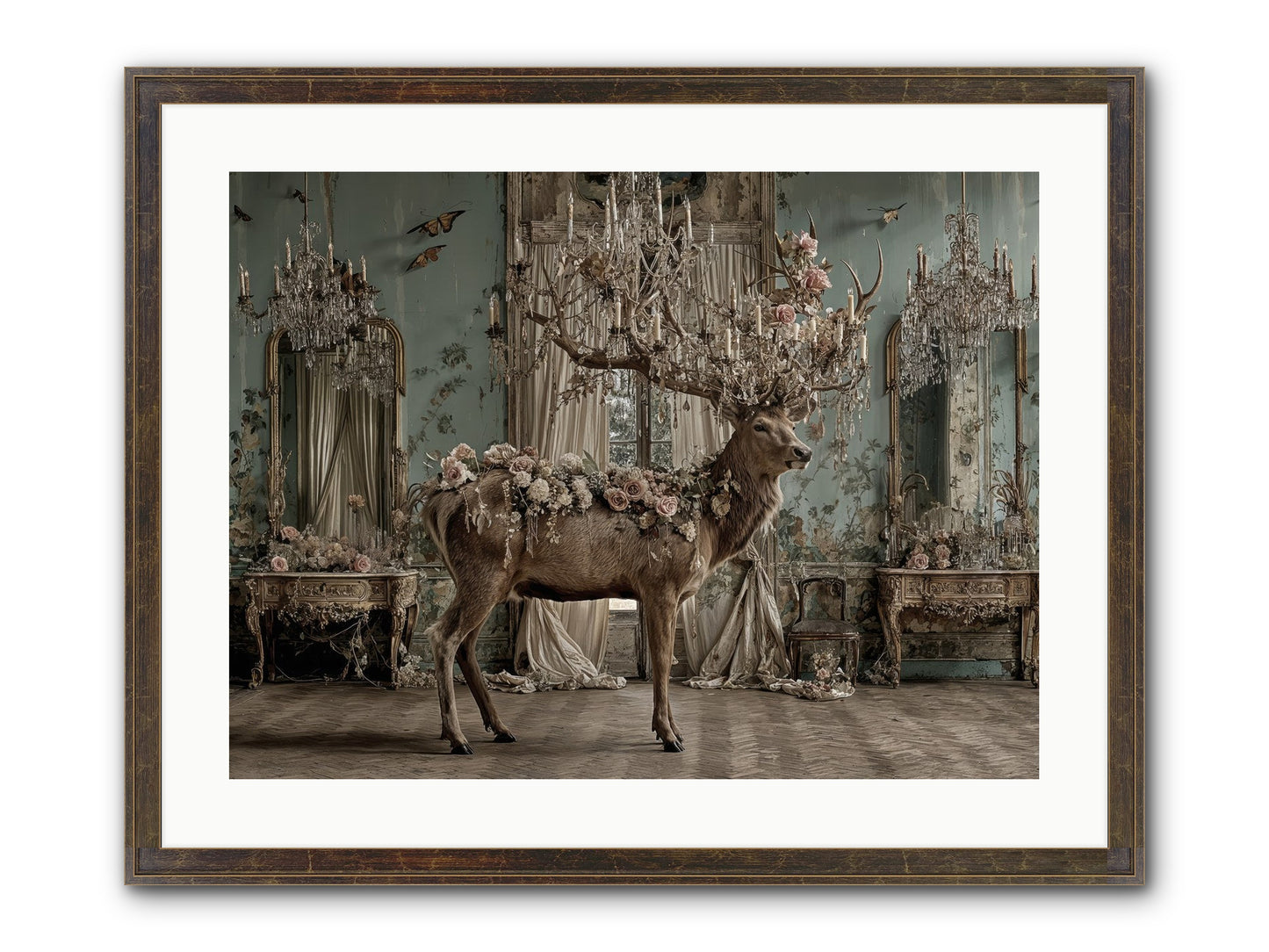 The Quiet Vine Framed Print - Slimwoods Black/Gold 24x18