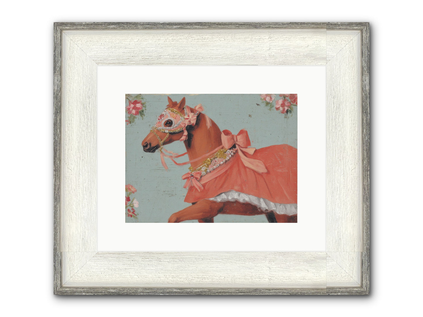 The Radiant Affair Framed Print - Driftwood White 12x9
