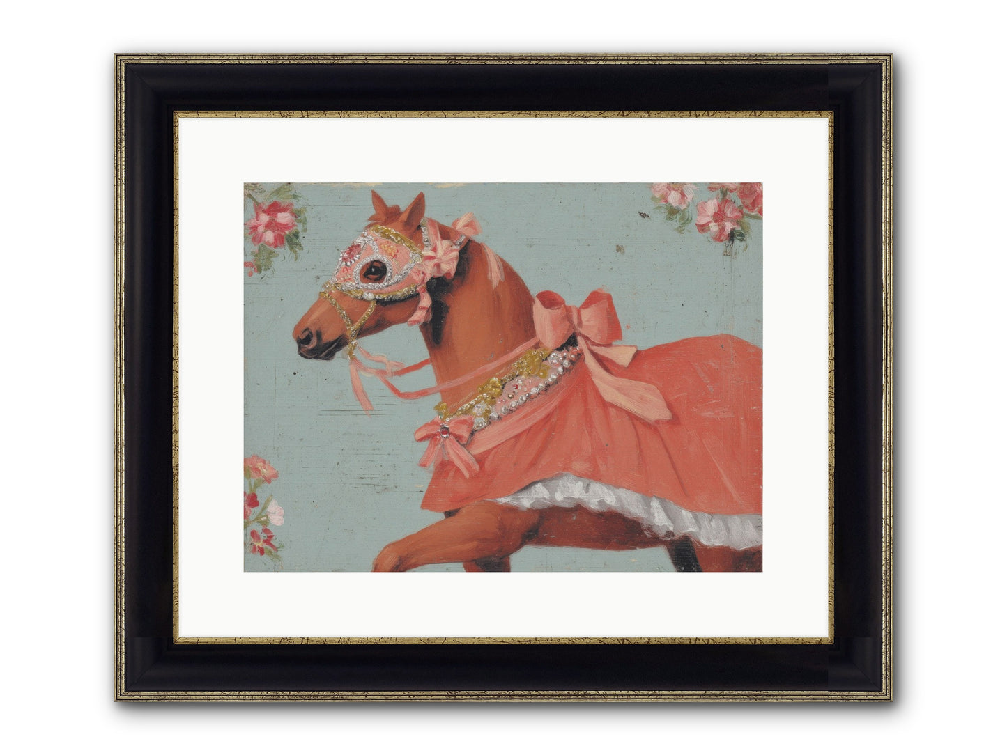 The Radiant Affair Framed Print - Black & Gold 16x12